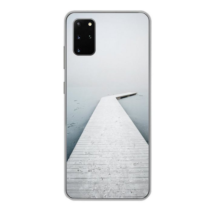 MuchoWow Handyhülle Ruhiger Steg über einem eisigen See Phone Case Handyhülle Samsung Galaxy S20 Plus Silikon Schutzhülle