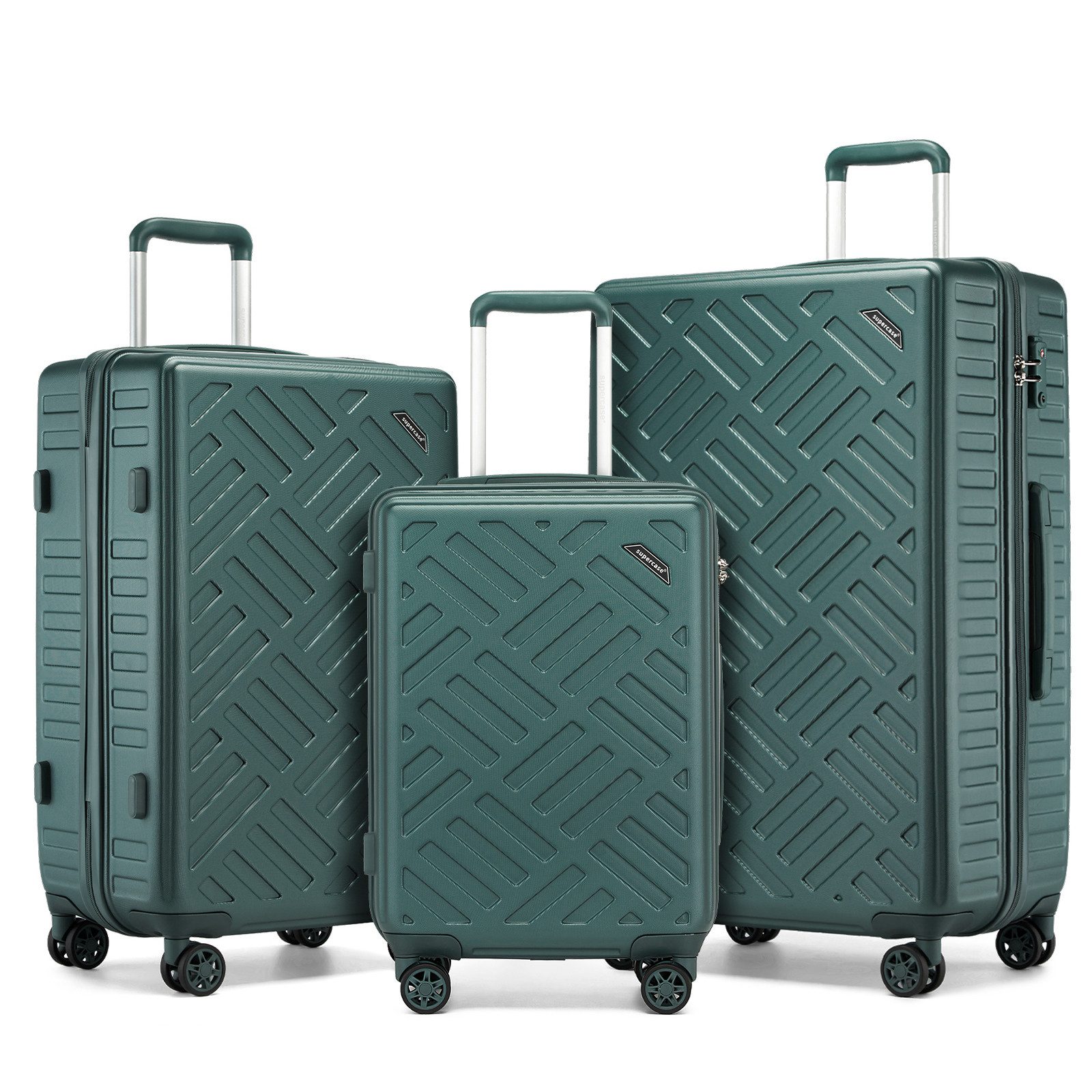 Supercase Trolley Leichter Hartschalenkoffer mit 4 günstig online kaufen