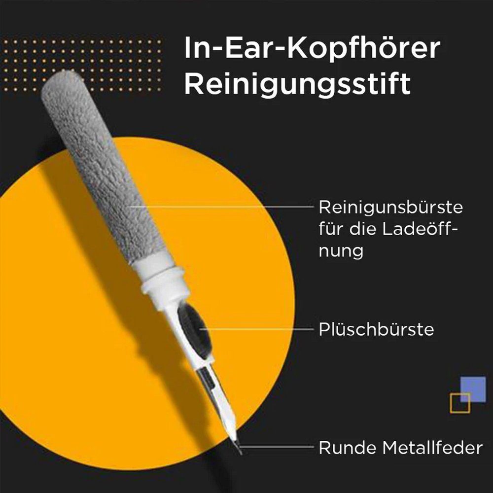 Reinigung Reiniger Kopfhörer Kopfhörer Reiniger Ohrstöpsel & Bürste Pinsel Reinigungsset für Headset Cleaner Smartphone Reinigungsstift MAVURA