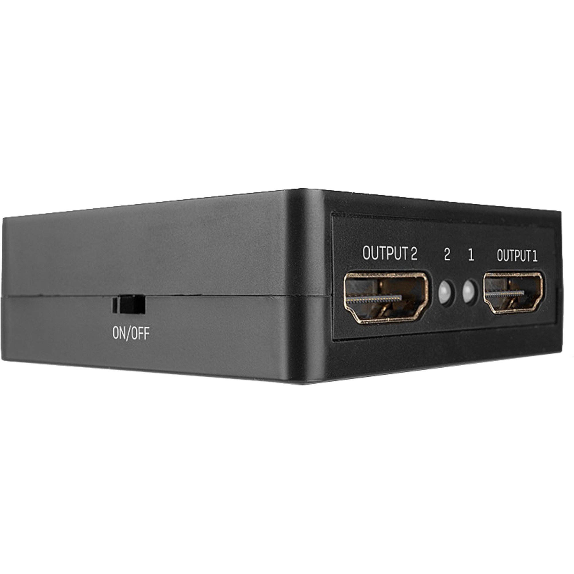 Lindy Lindy 2 18Gbps, Splitter Audio- HDMI Port kompakt Video-Adapter &