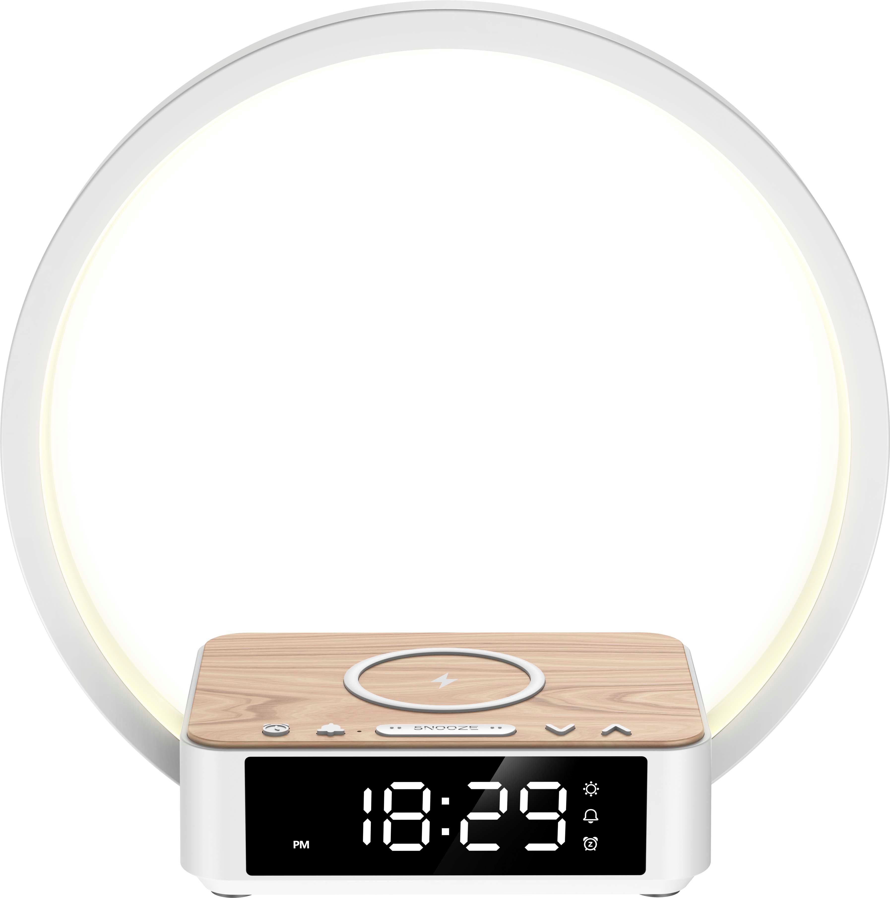 Northpoint Tageslichtwecker mit Wireless Charging LED Schlaftimer Sonnenaufgang Snooze