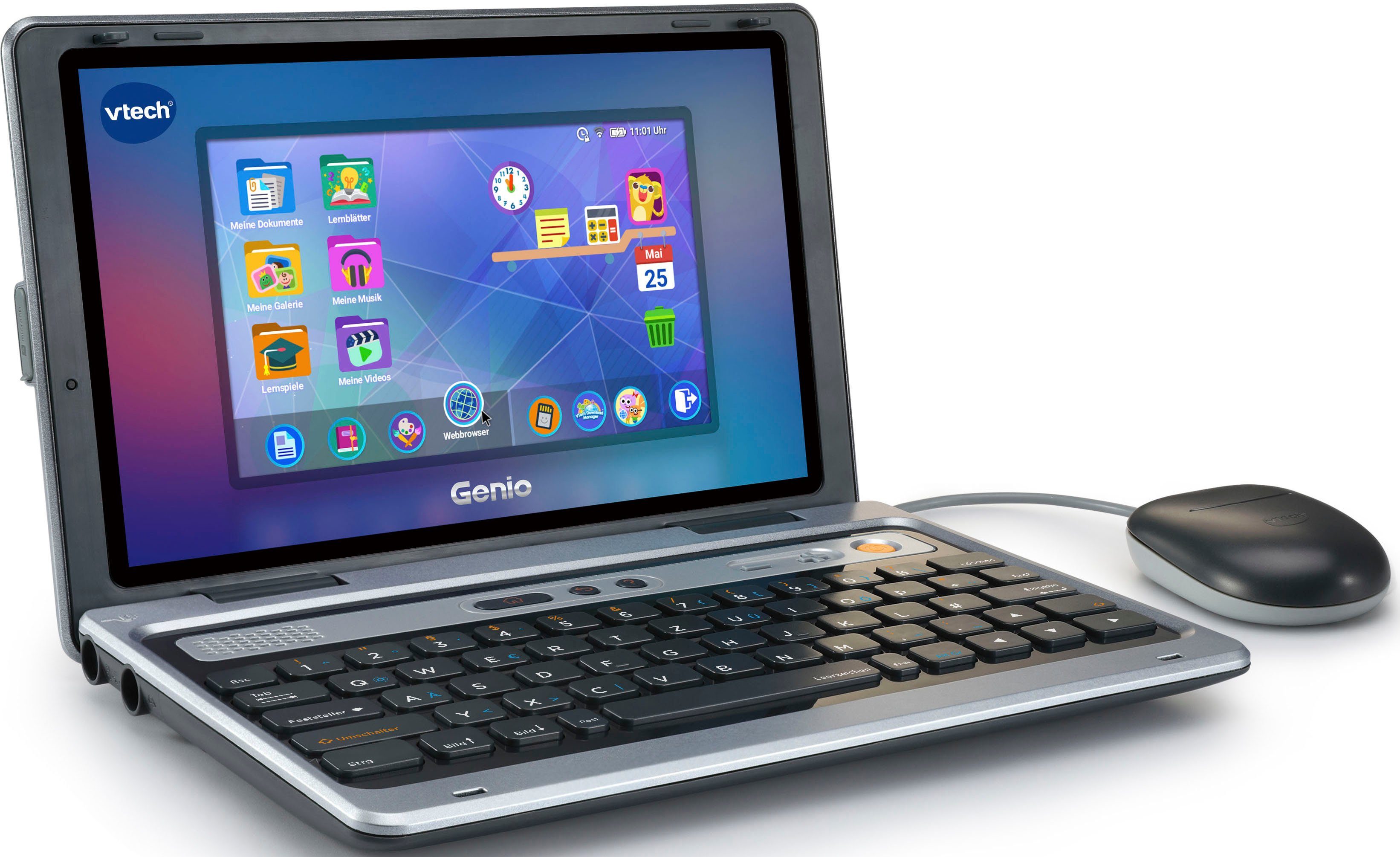 Kindercomputer School & silber Vtech® Go, XL Lernlaptop Genio