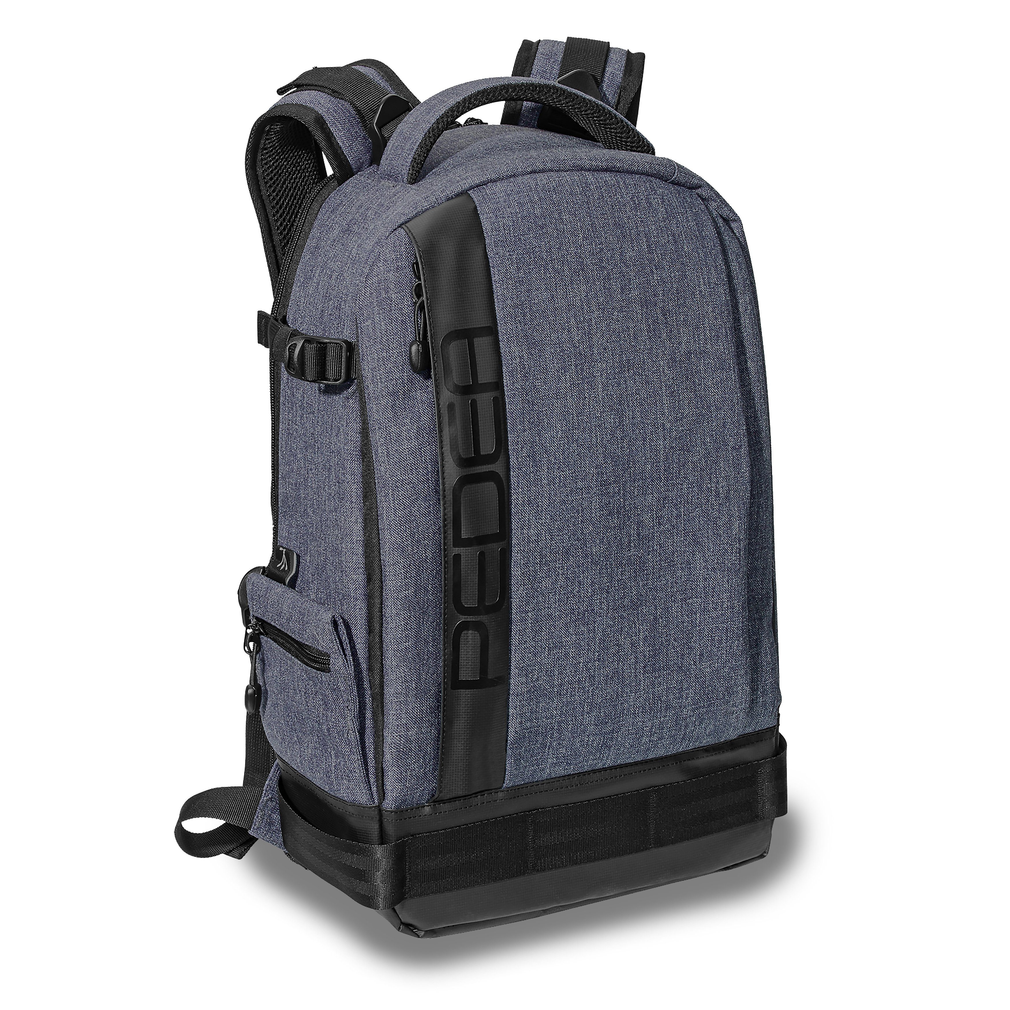 PEDEA Fotorucksack FASHION Kamerarucksack mit variabler Inneneinteilung und viel Stauraum (mit wasserdichtem Regenschutz), weich gepolstertes Innenfach
