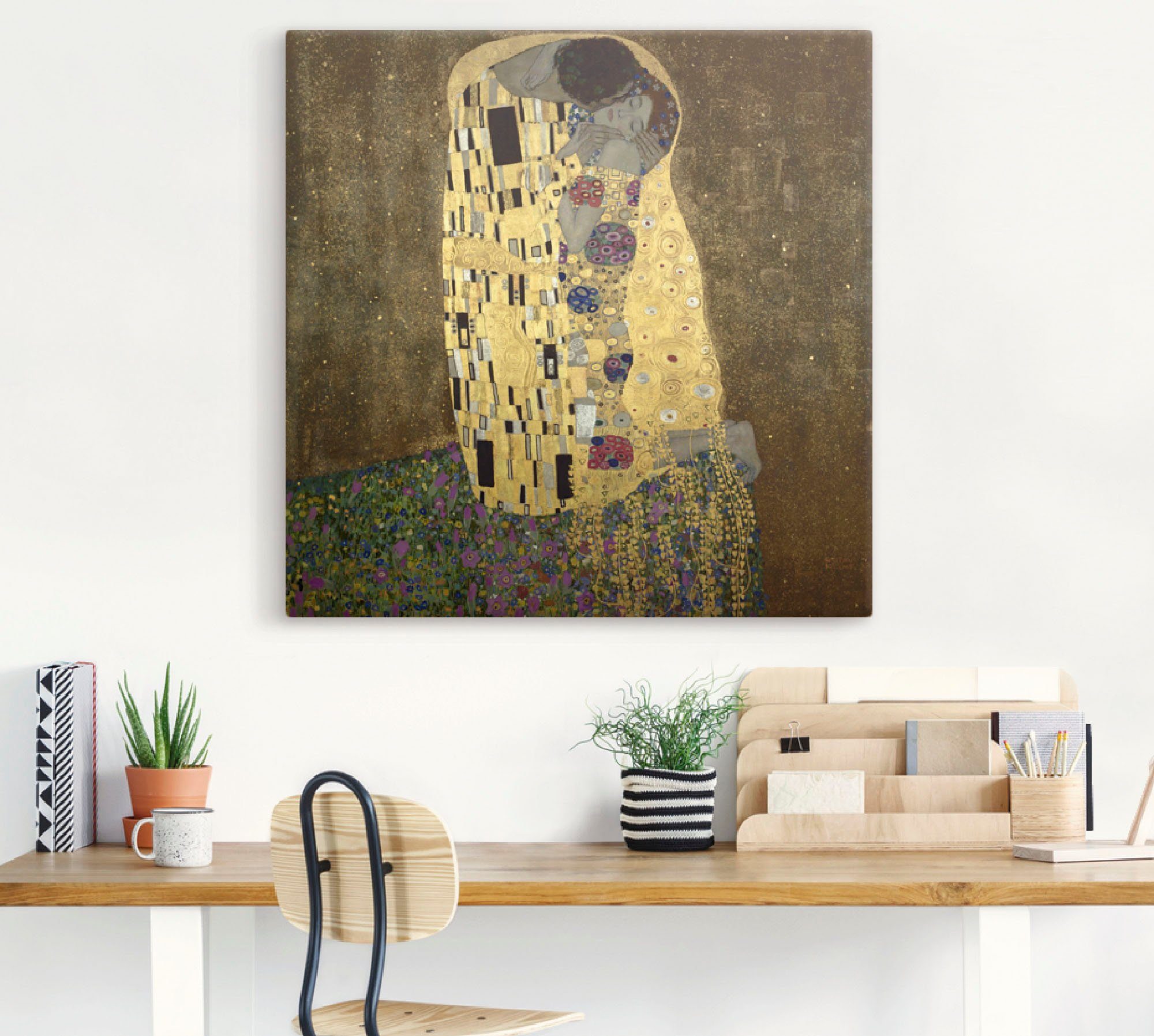 Artland Wandbild Der Kuß, Paar (1 günstig online kaufen