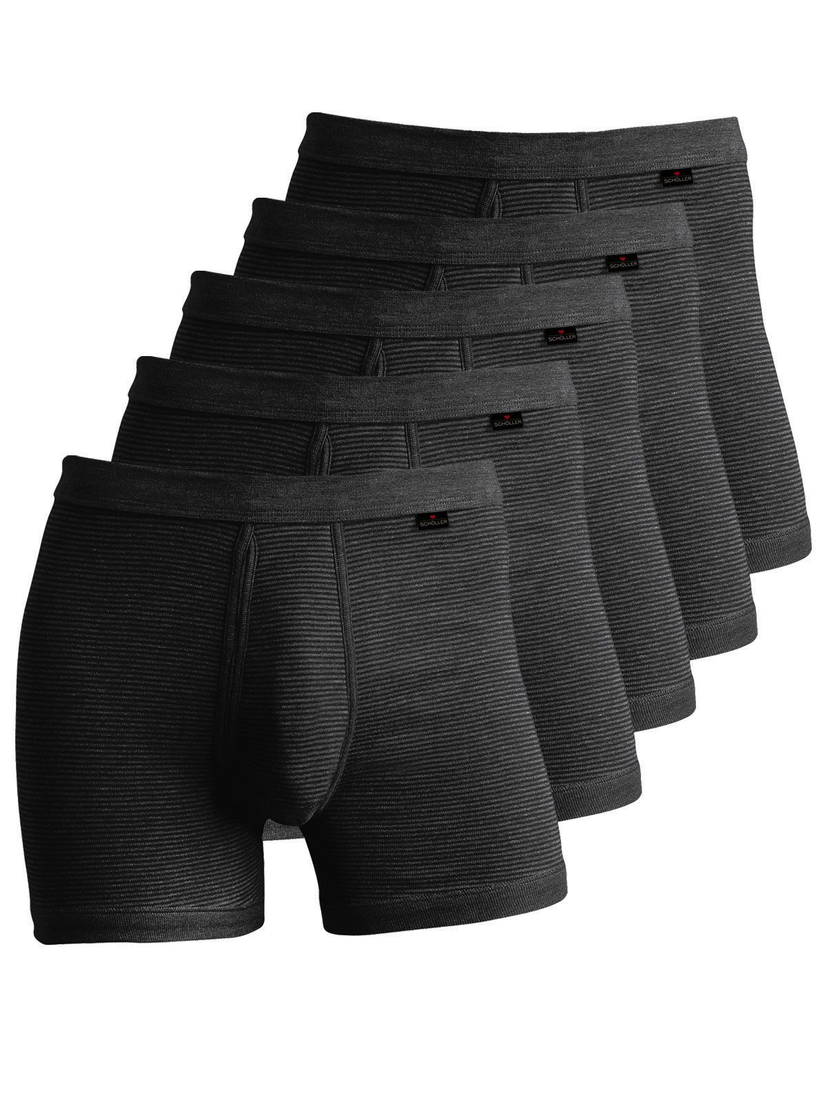 Schöller Retro Pants 5er Pack Herren Pant mit Eingriff Funktionswäsche (Packung, 5-St) -