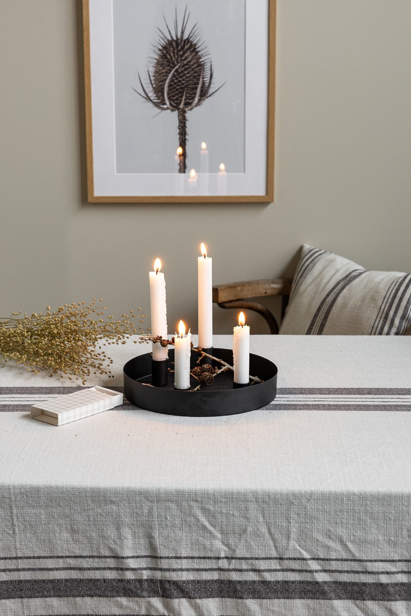 Storefactory Scandinavia Kerzenständer Kerzenhalter SUND 4er schwarz, Ø 24c günstig online kaufen