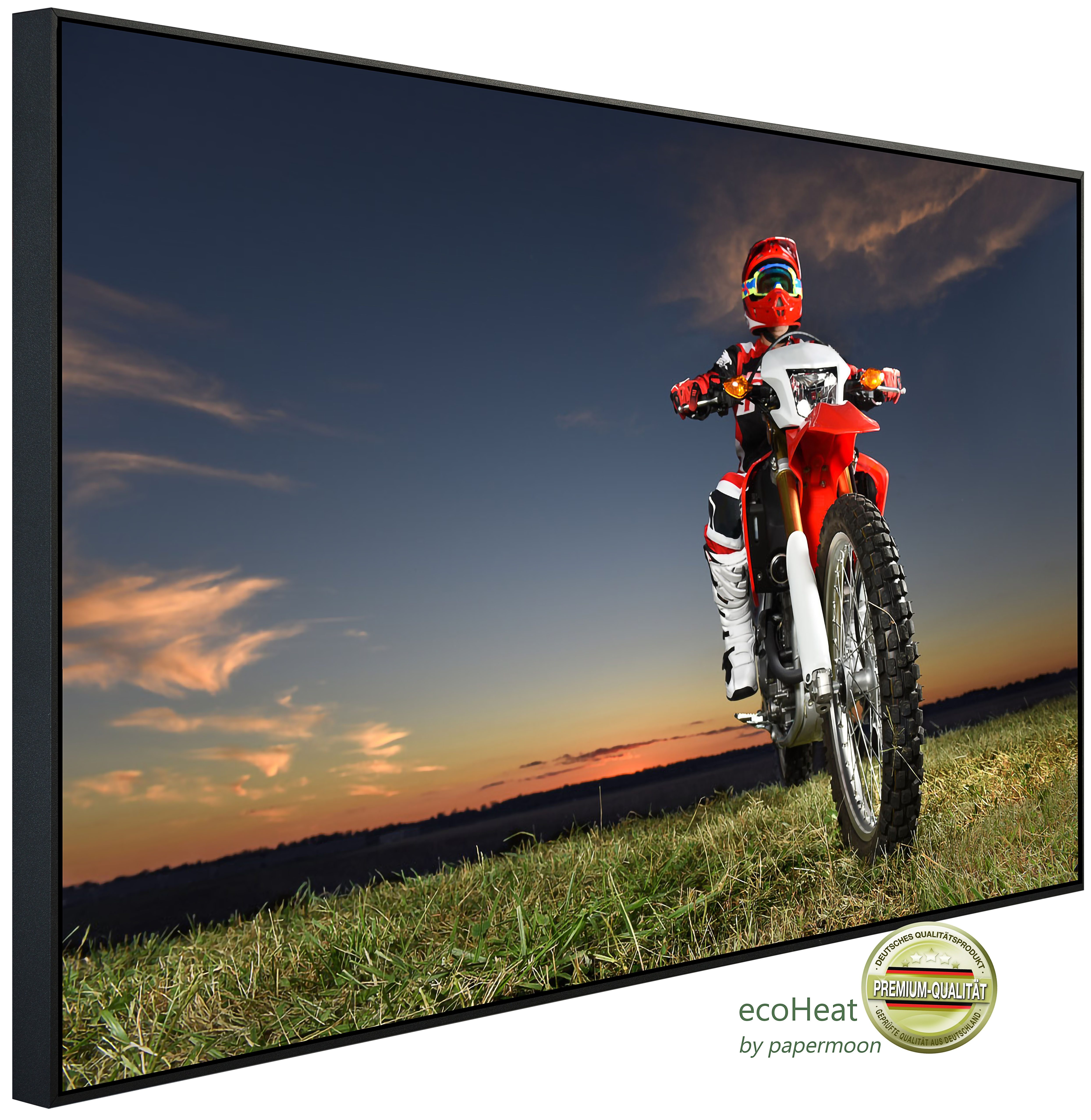 Papermoon Infrarotheizung INFRAROT-BILD-HEIZUNG, Motorrad, TÜV-Rheinland/GS zertifiziert, angenehme Strahlungswärme