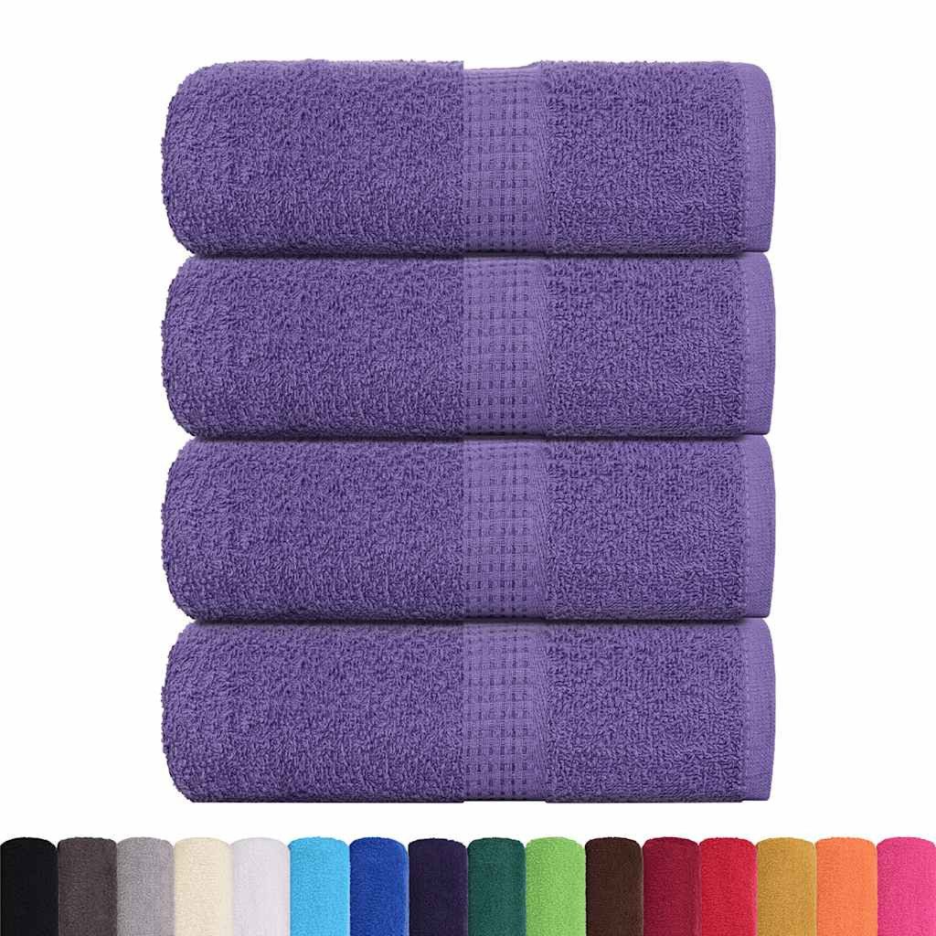 vidaXL Handtuch Seiftücher 4 Stk. Lila günstig online kaufen