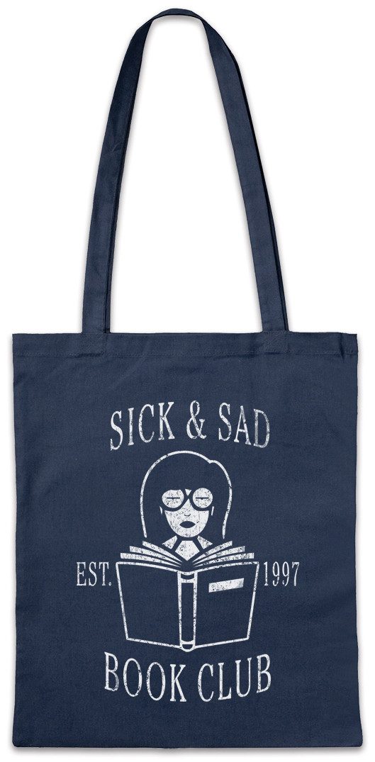 Beuteltasche Sick & Sad Book Club Stofftasche Daria Sitcom TV Series Fun