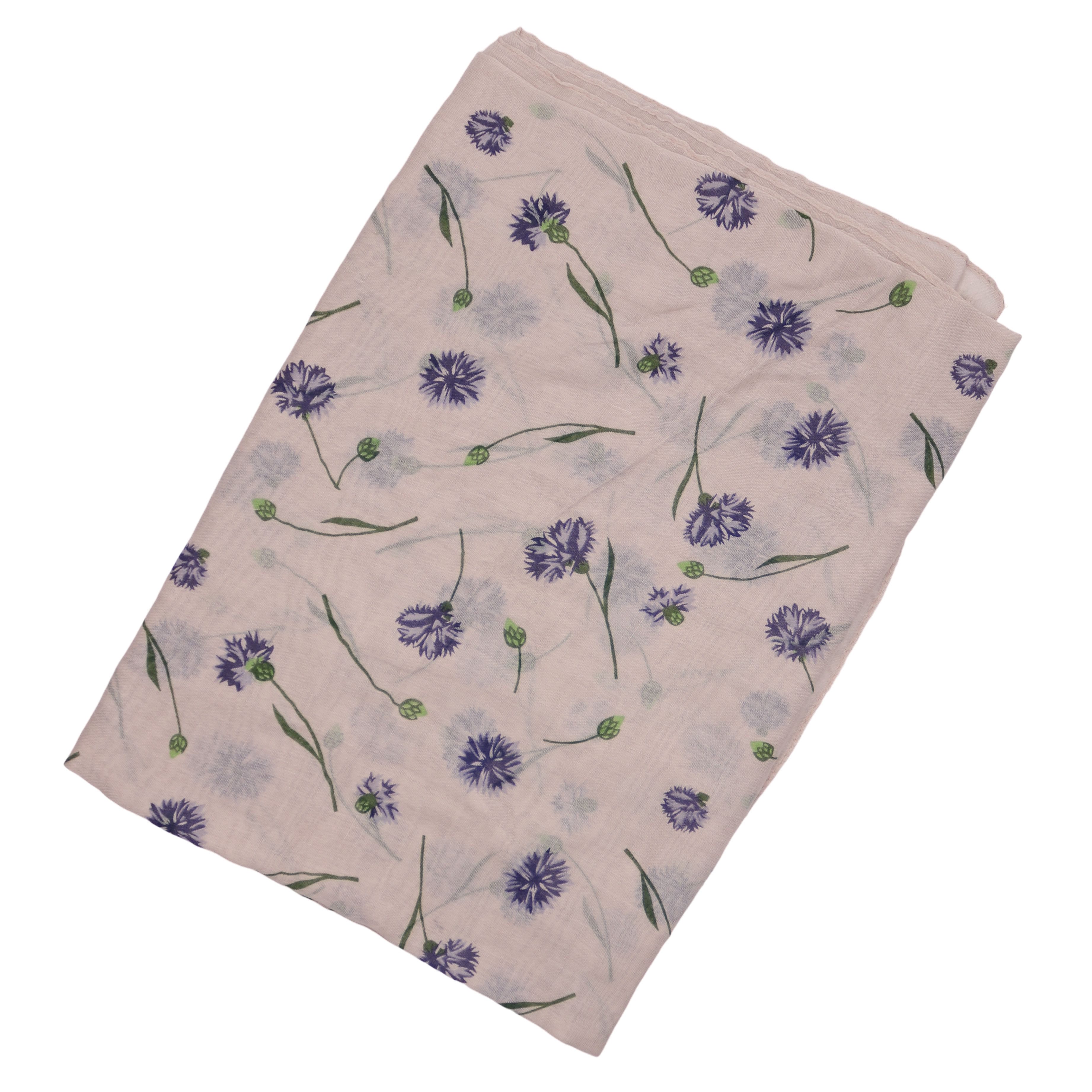 MIRROSI Modeschal Weicher & Leicht Großes Schal, ca.70x180cm, mit Kornblumen-Print, (dünner Tuchschal mit Blumenmuster), Damen Halstuch Stola ideal für Frühling, Sommer und Herbst