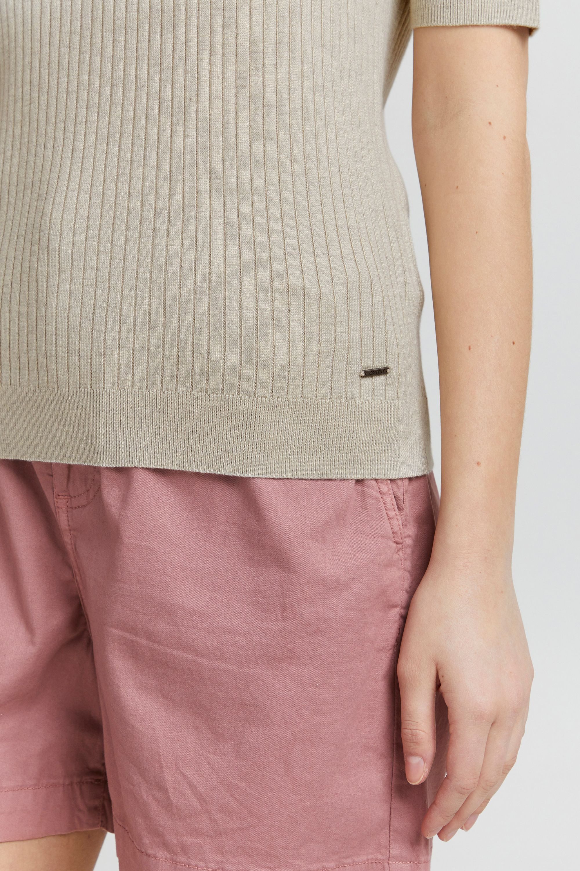 OXMO Kurzarmpullover OXRiona Modisches Oberteil