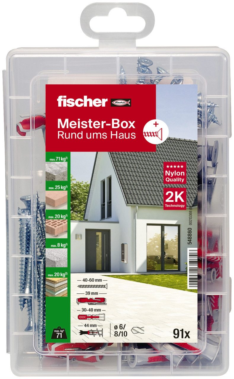 fischer Dübel-Set Fischer Meister-Box DuoLine - 91 Stück