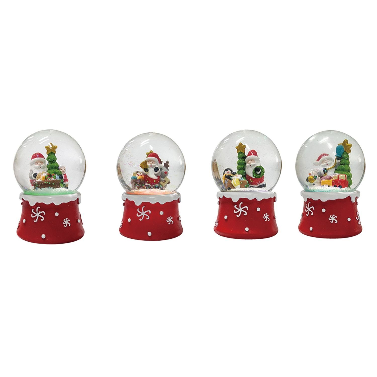 BURI Dekofigur Schneekugel LED Weihnachten Glas Christmas Schmuck Advent günstig online kaufen