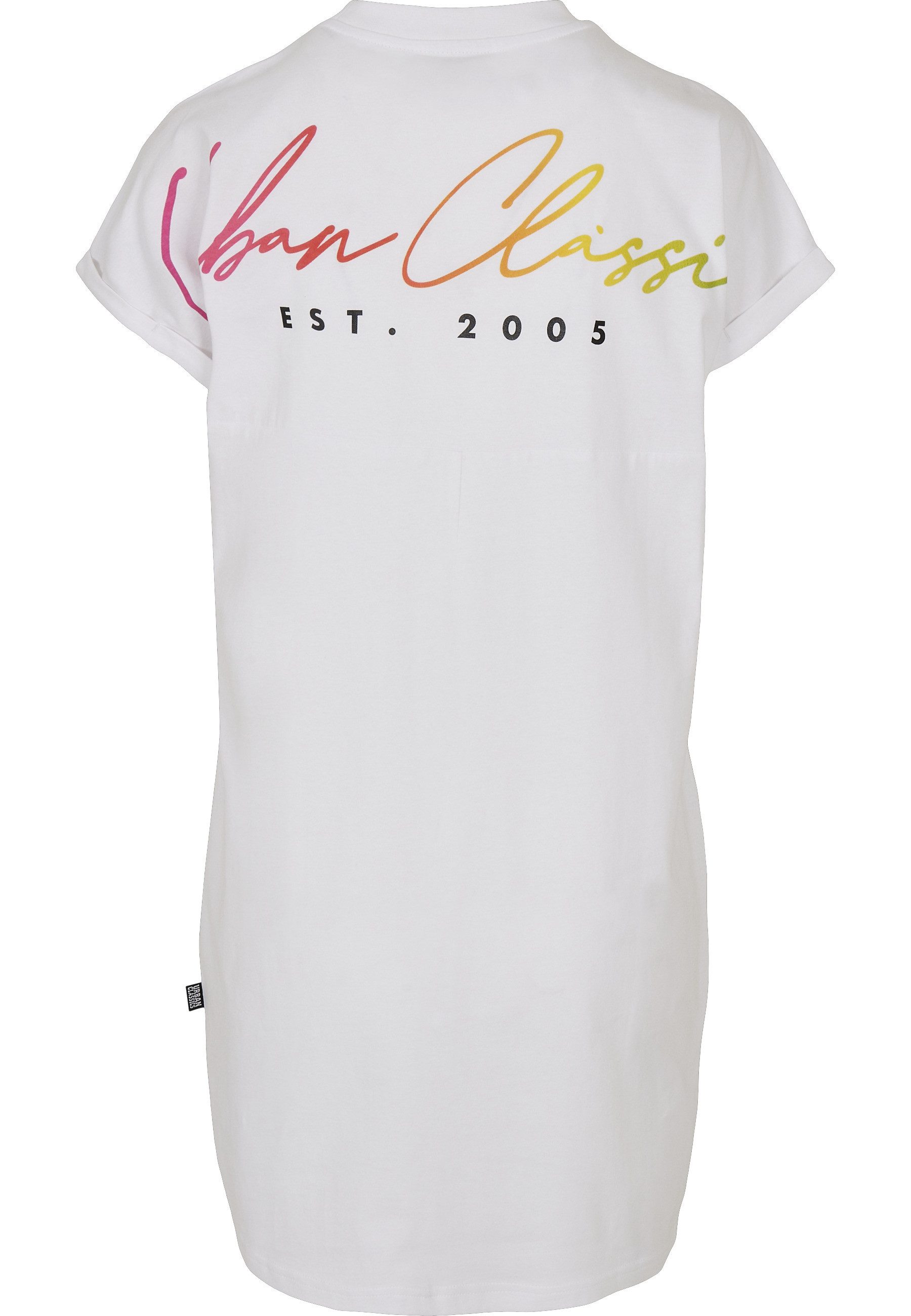 URBAN CLASSICS Shirtkleid Urban Classics Damen Ladies Rainbow Tee Dress (1-tlg)