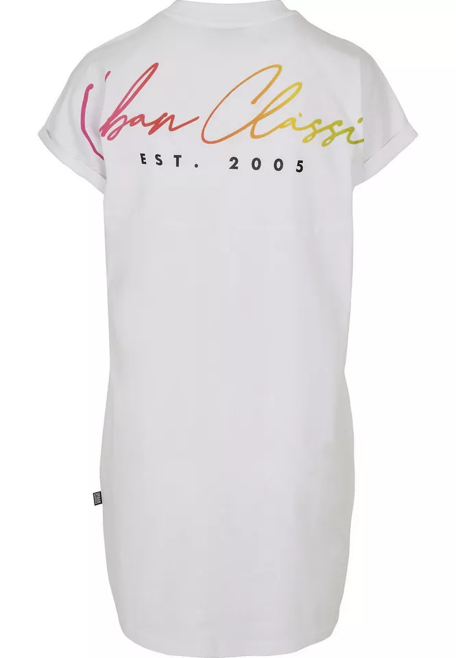 Urban Classics A-Linien-Kleid Urban Classics Damen Ladies Rainbow Tee Dress (1-tlg)
