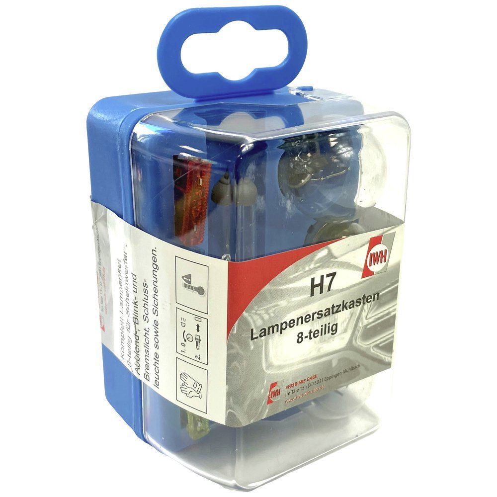 IWH KFZ-Ersatzleuchte IWH 019367 Halogen Leuchtmittel Ersatzlampenbox H7 55 W, 5 W, 21 W 12