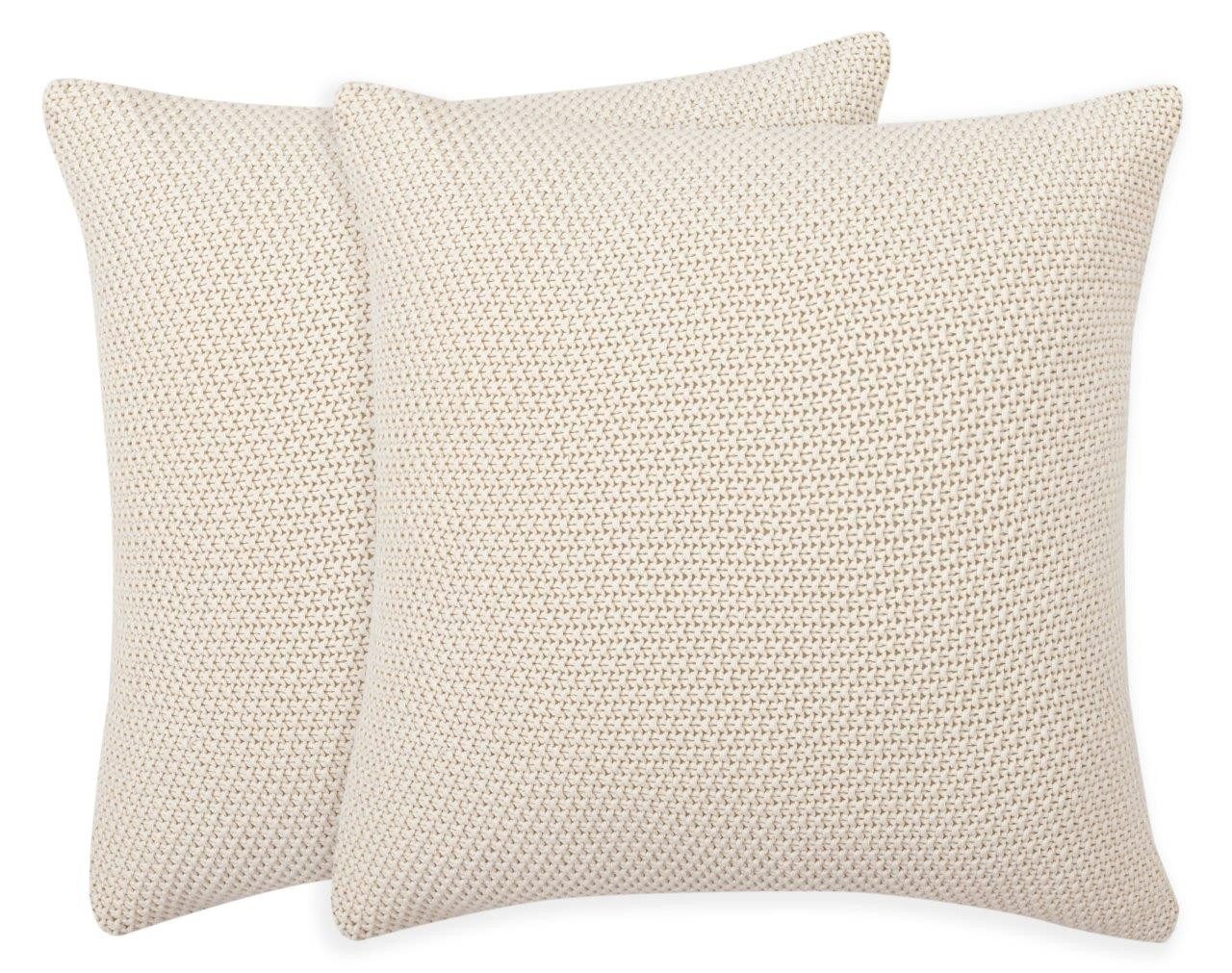 OTTO home Dekokissen Phelon, Vorderseite: Strickmuster, 100% Baumwolle, weich, uni
