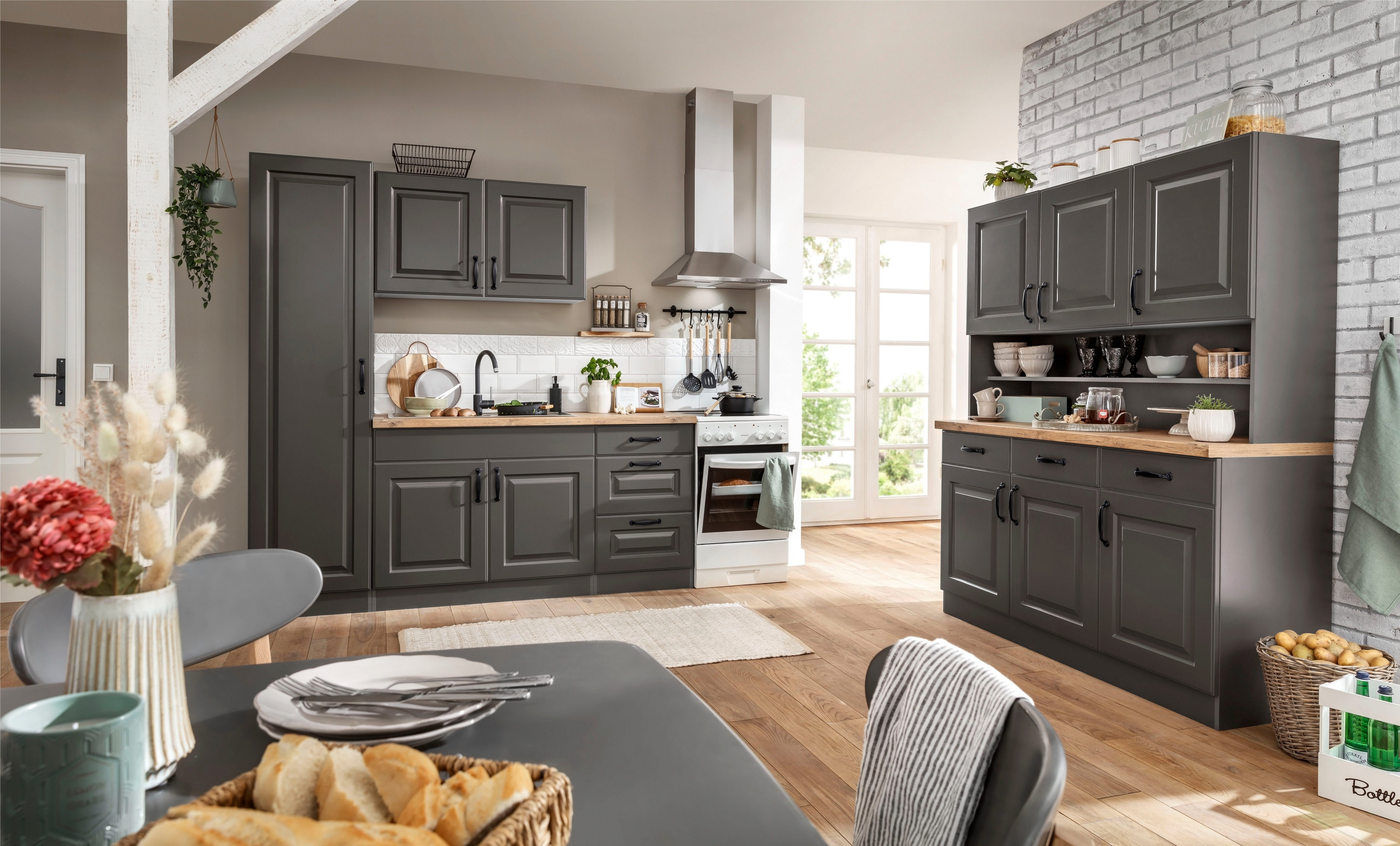 wiho Küchen Seitenschrank Erla 50 cm breit mit Kassettenfront günstig online kaufen