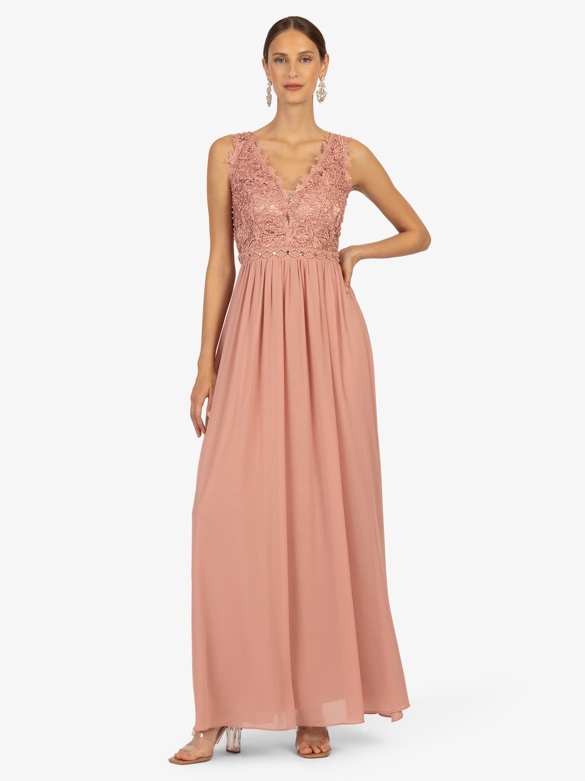 Kraimod Abendkleid mit Mesh und Spitze günstig online kaufen