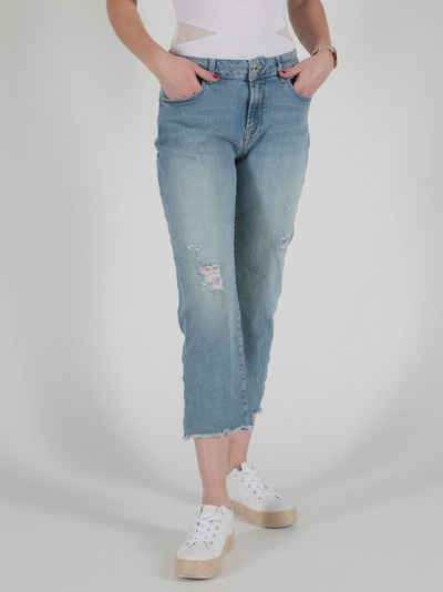 Miracle of Denim 7/8-Jeans Vera Wide Leg mit ausgefallenem Muster