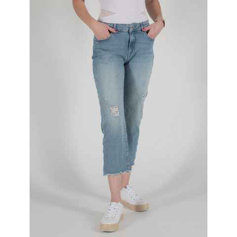 Miracle of Denim 7/8-Jeans Vera Wide Leg mit ausgefallenem Muster