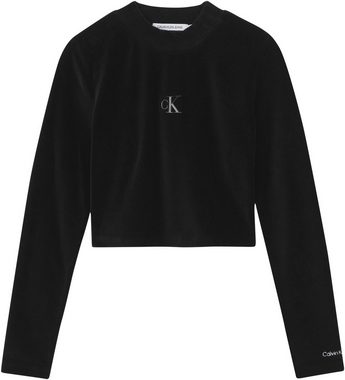 Calvin Klein Jeans Langarmshirt VELVET RIB LONG SLEEVE TOP