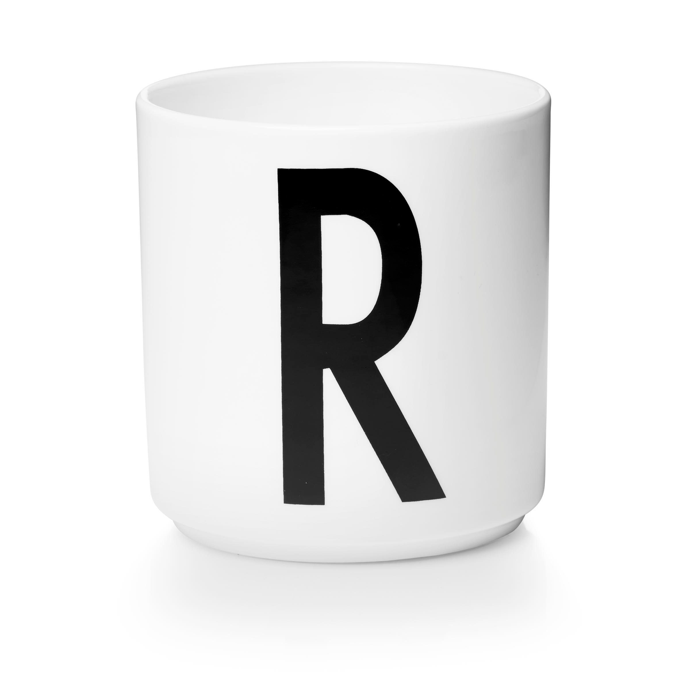 Design Letters Becher Porzellanbecher Weiß R, Porzellan