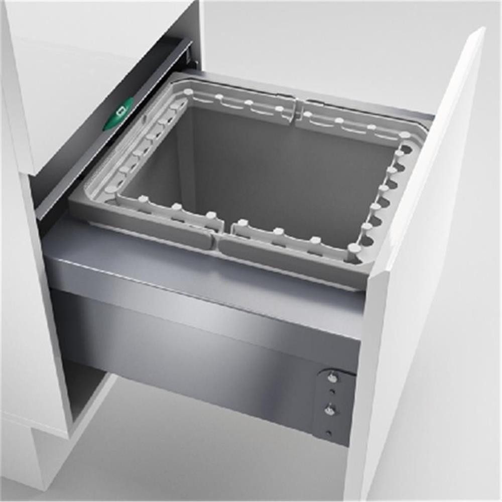 Naber Mülleimer Cox® Base 360 R/500-1, hellgrau
