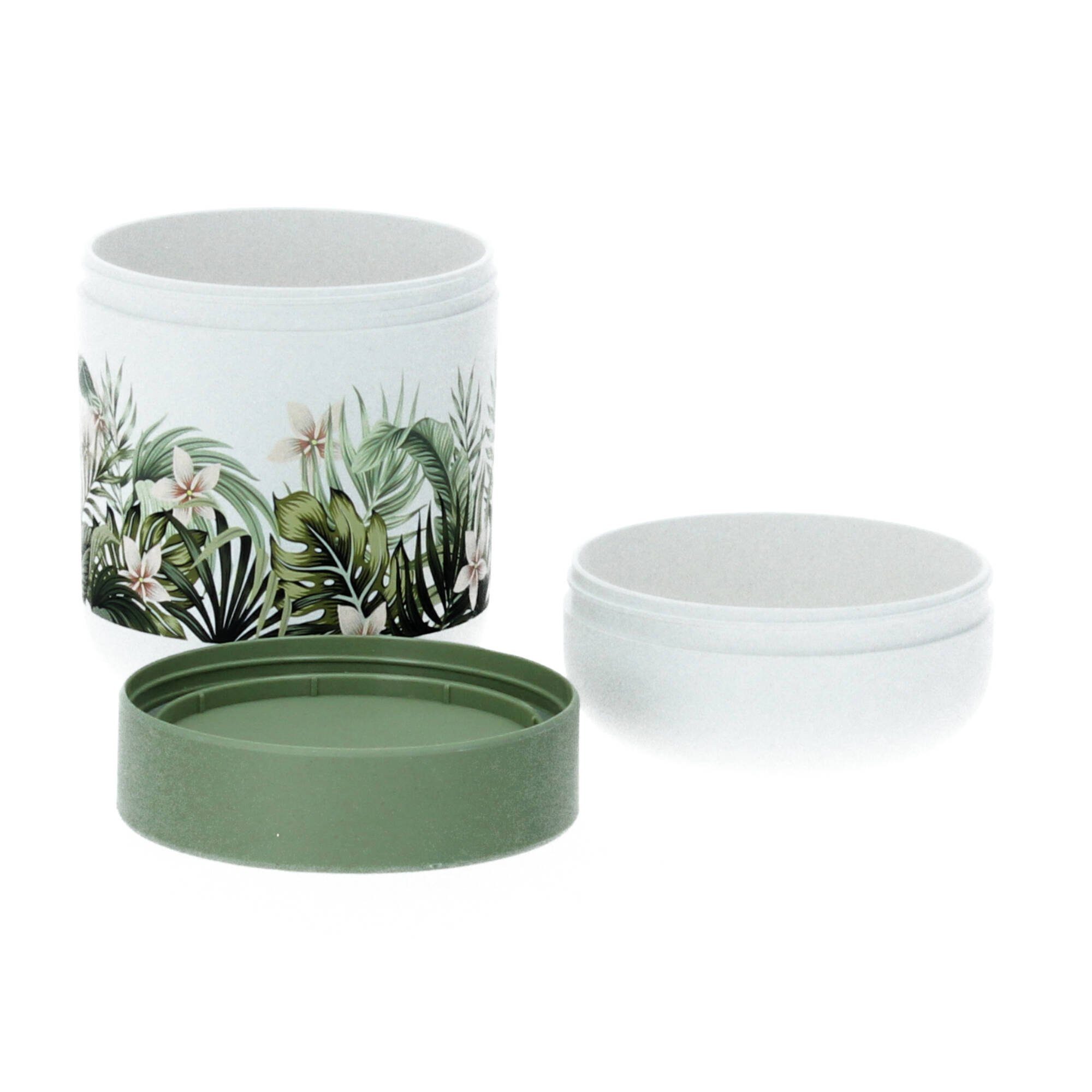 aus bioloco (Kunststoff PLA leaves with flowers, Lunchpot plant Lunchbox Pflanzenzucker) chic GmbH mic