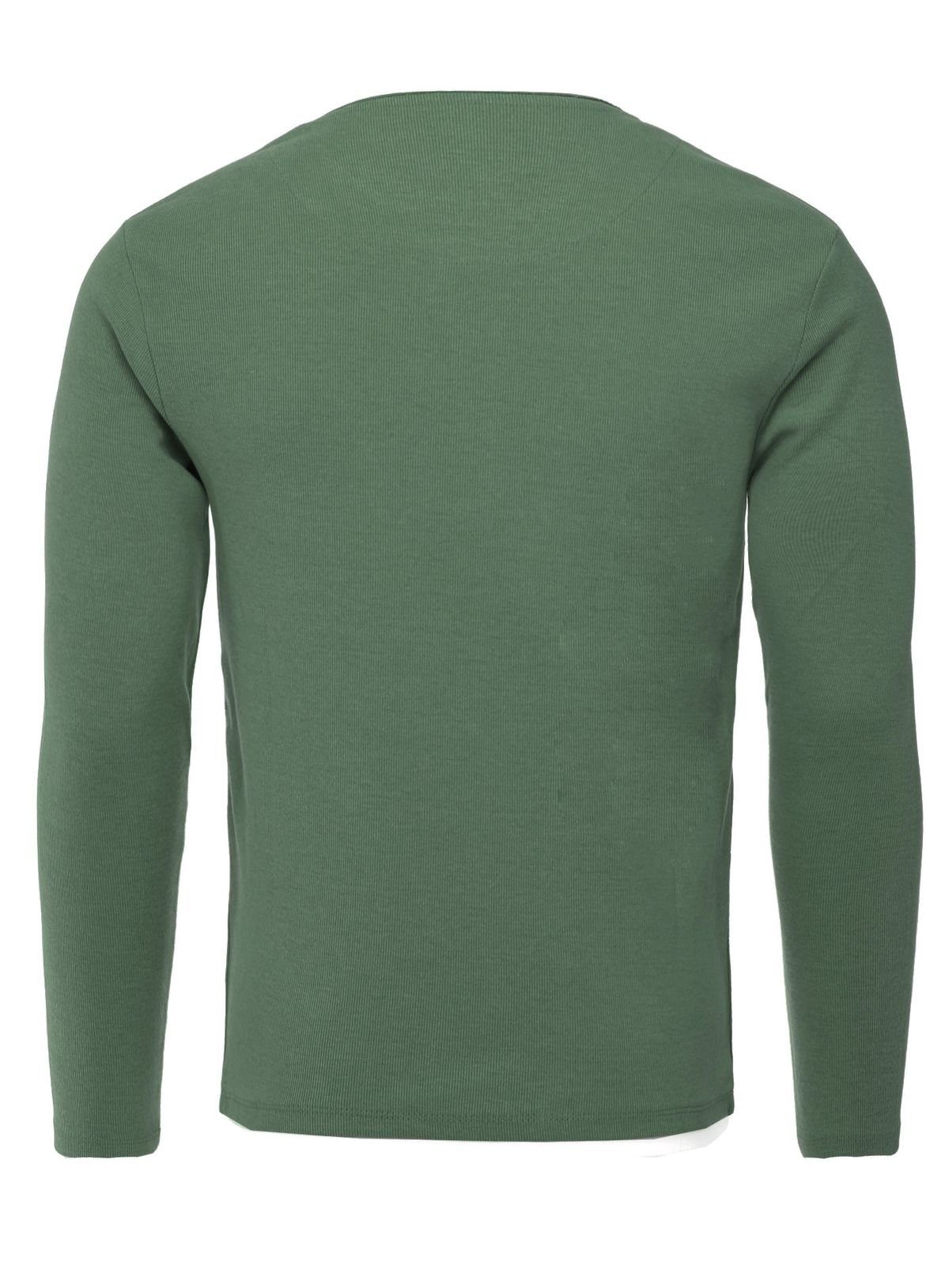 Key Largo Strickpullover für Herren Sarasota 2in1 Feinstrick Sweatshirt double Look MSW00064