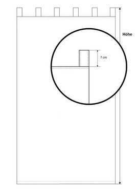 Vorhang Schlaufenschal Klassik Braunbeige, LYSEL®, (1 St), halbtransparent, HxB 255x140cm