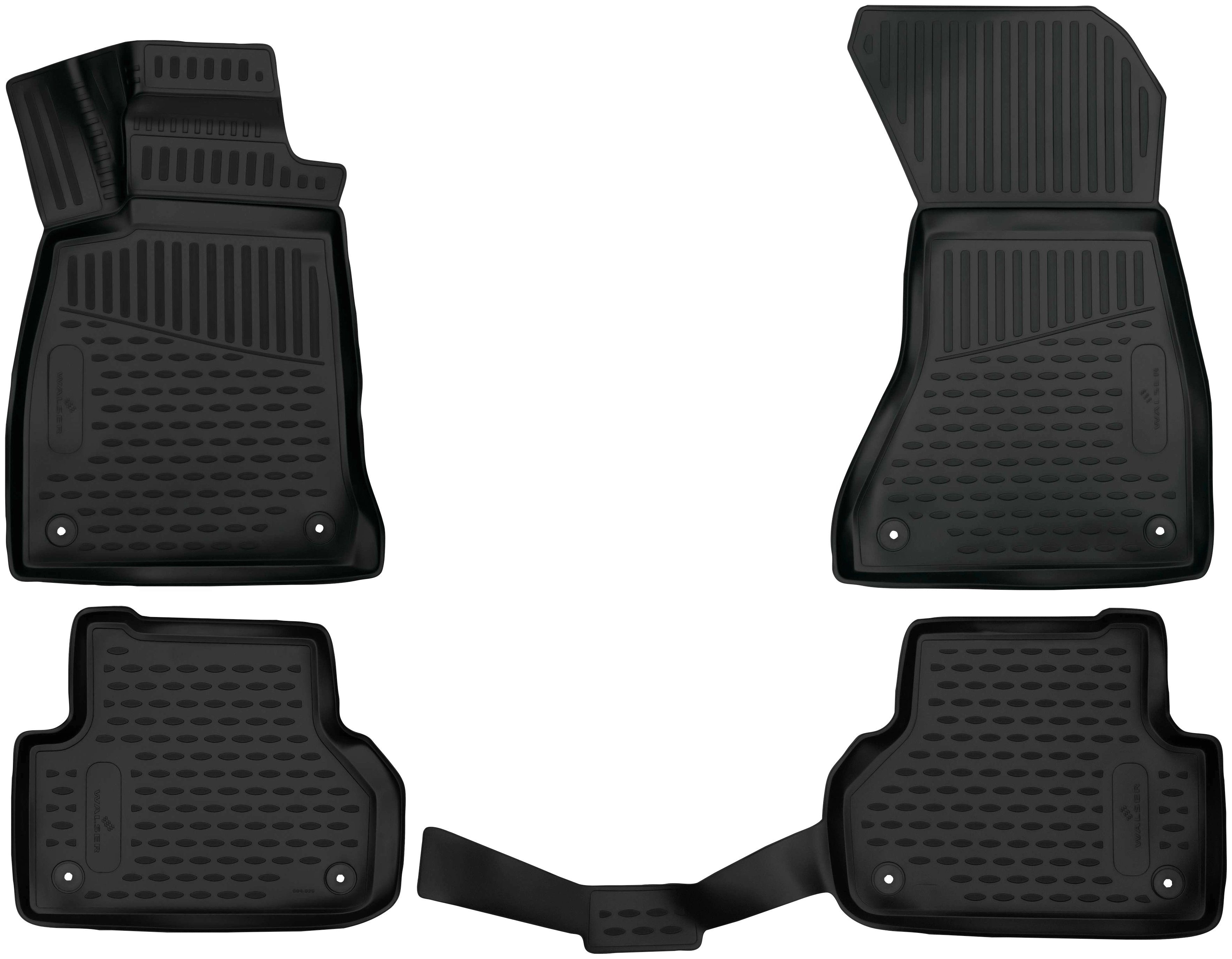 WALSER Passform-Fußmatten (4 St), für Audi A5 Sportback Allrad 06