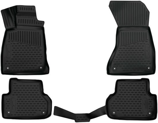 WALSER Passform-Fußmatten (4 Stück), für Audi A5 Sportback Allrad 06/2016 - Heute