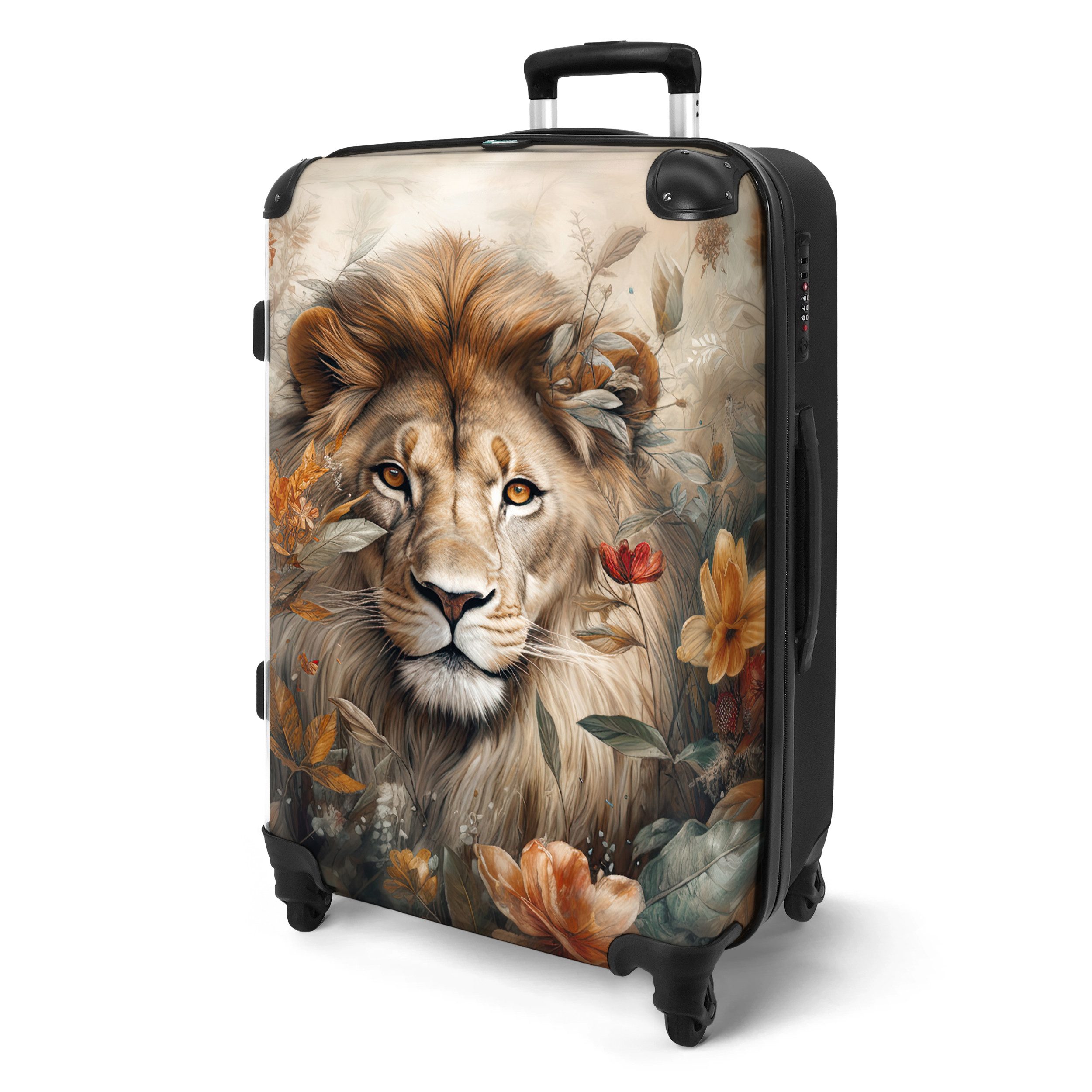 NoBoringSuitcases.com© Hartschalen-Trolley Löwe - Wildtiere - günstig online kaufen
