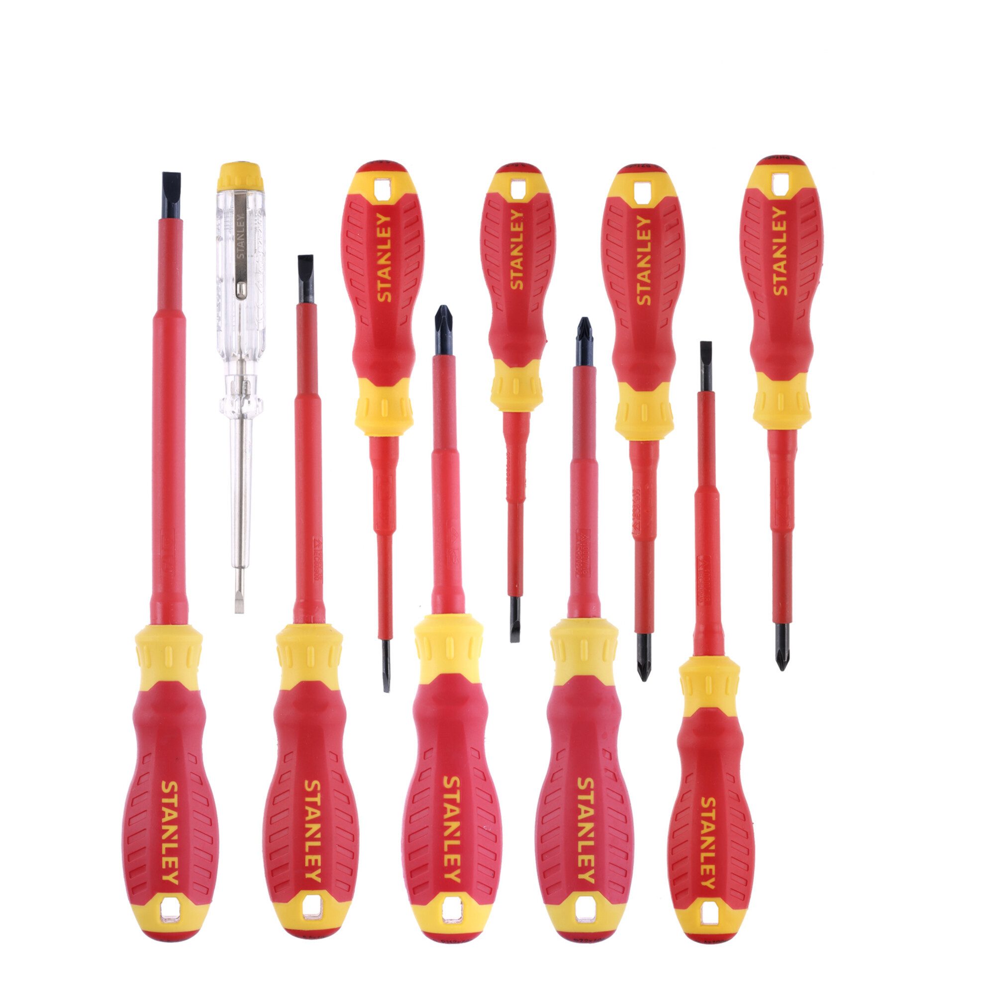 STANLEY Schraubendreher Stanley STANLEY VDE Schraubendr. Set, 10-teilig 10 Stk
