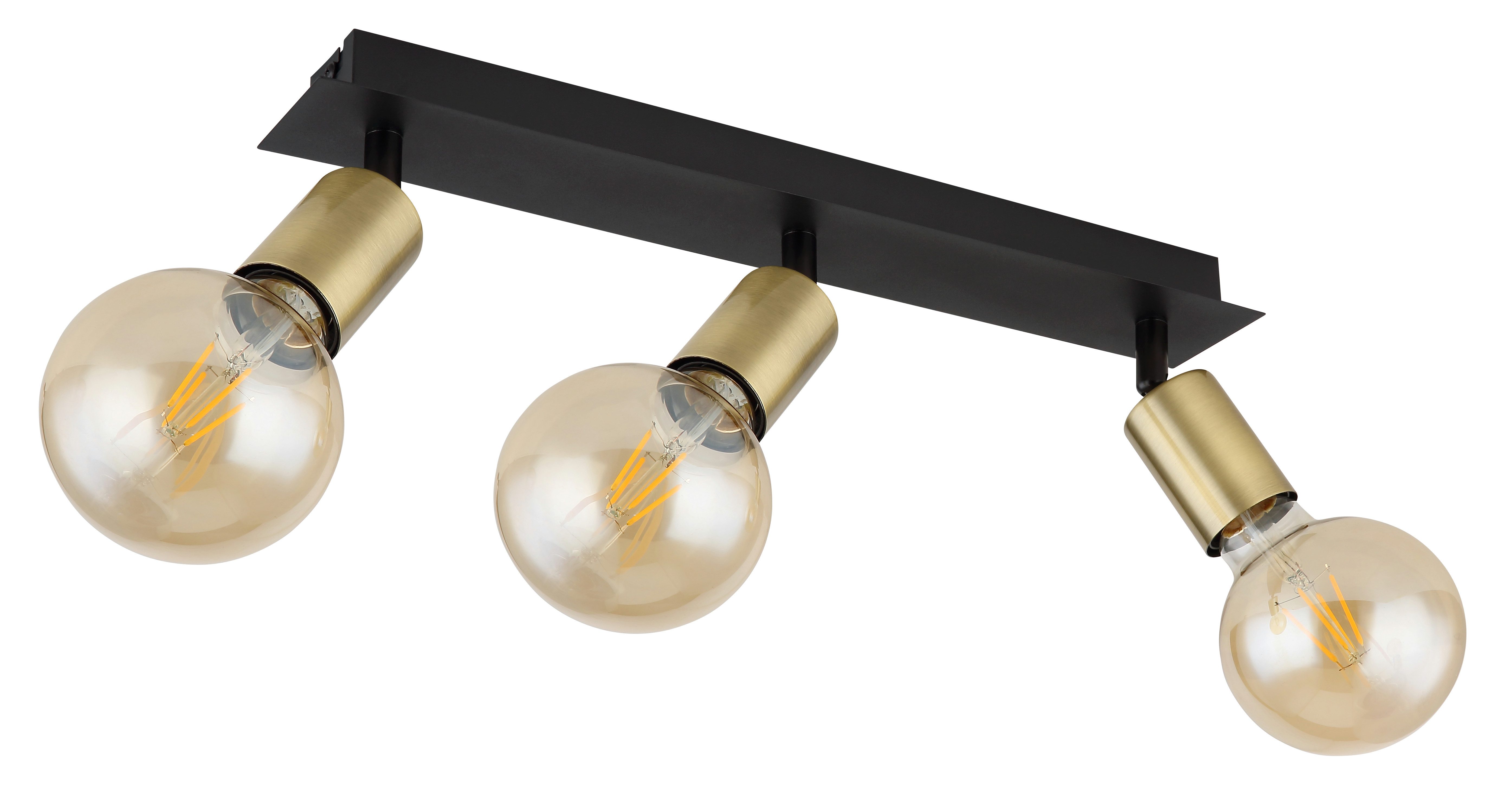 GLOBO LIGHTING Deckenstrahler LILIANA, ohne Leuchtmittel, Deckenstrahler/altmessing/Flur/Wohnzimmer