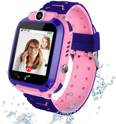 Bothergu Smartwatch, Jungen Mädchen 3-13 Jahre Kinder Geburtstagsgeschenk (Rosa)