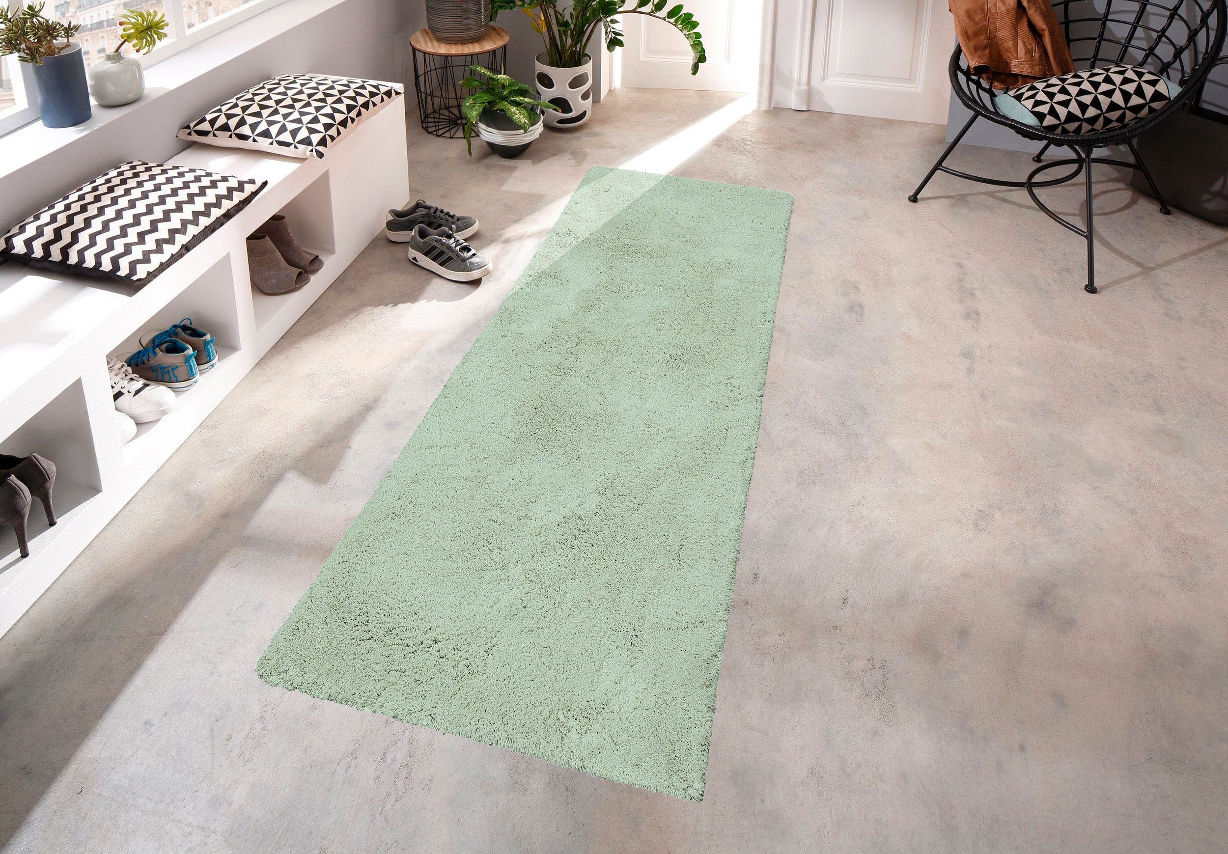 my home Hochflor-Läufer Desner, Hochflor Teppiche, günstig online kaufen