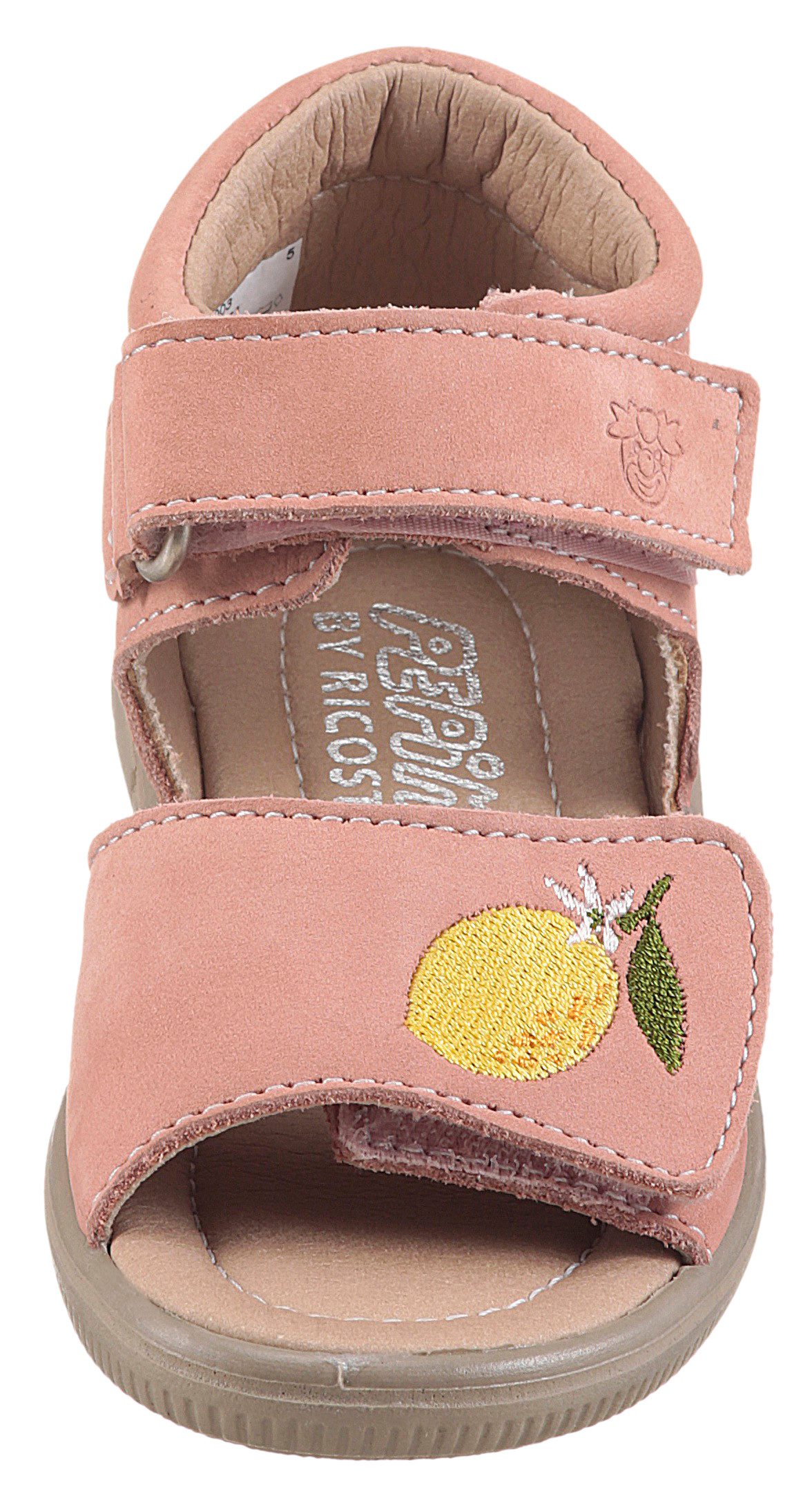 PEPINO by RICOSTA Mimi WMS: mittel Lauflernschuh Sandalette mit Klett und Stickerei, Größenschablone zum Download
