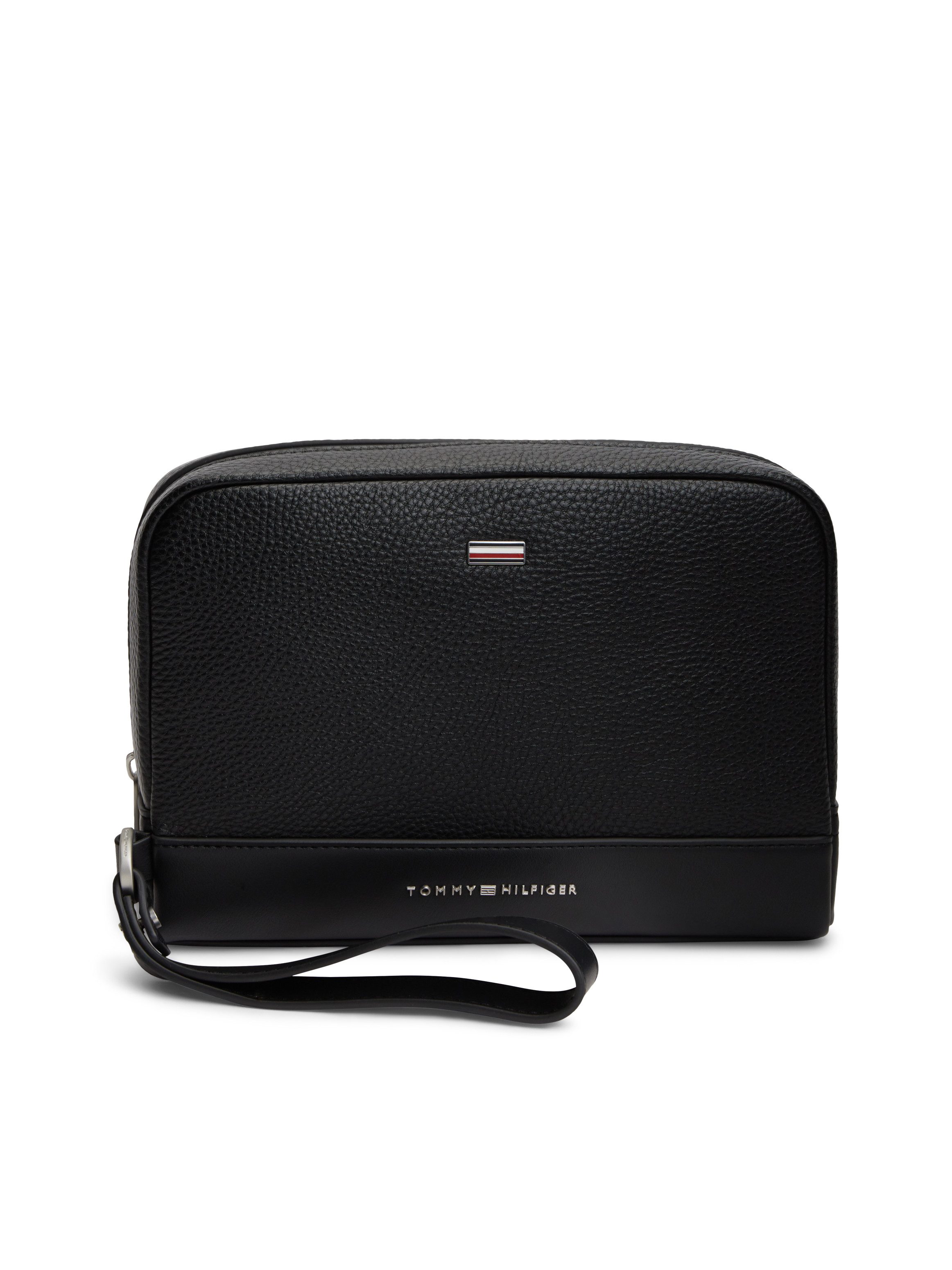 Tommy Hilfiger Kulturbeutel TH CENTRAL POUCH, Unisex Waschbeutel, Kulturtasche mit Logoschriftzug