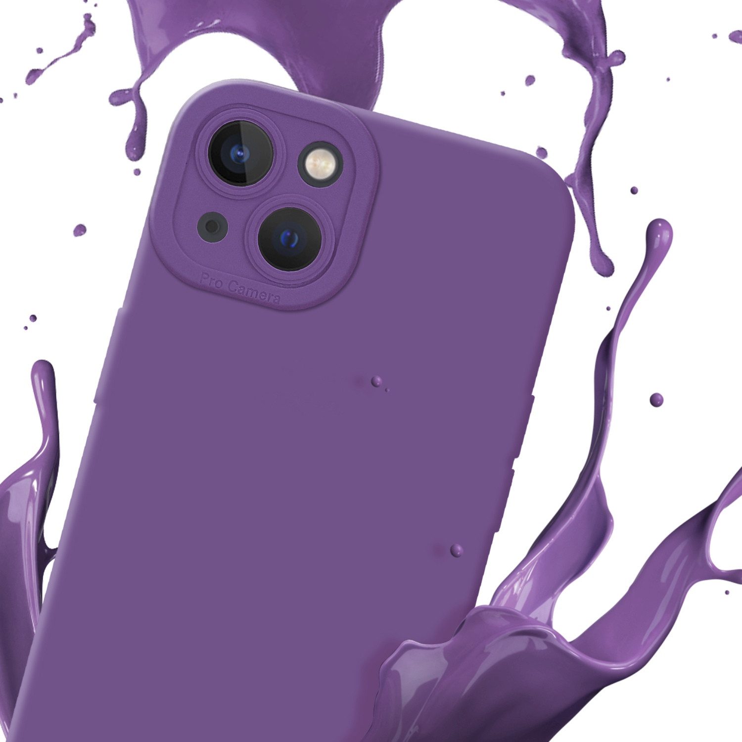 Cadorabo Handyhülle für iPhone 14 Hülle Apple iPhone 14, Hülle Schutzhülle TPU Silikon Case Cover