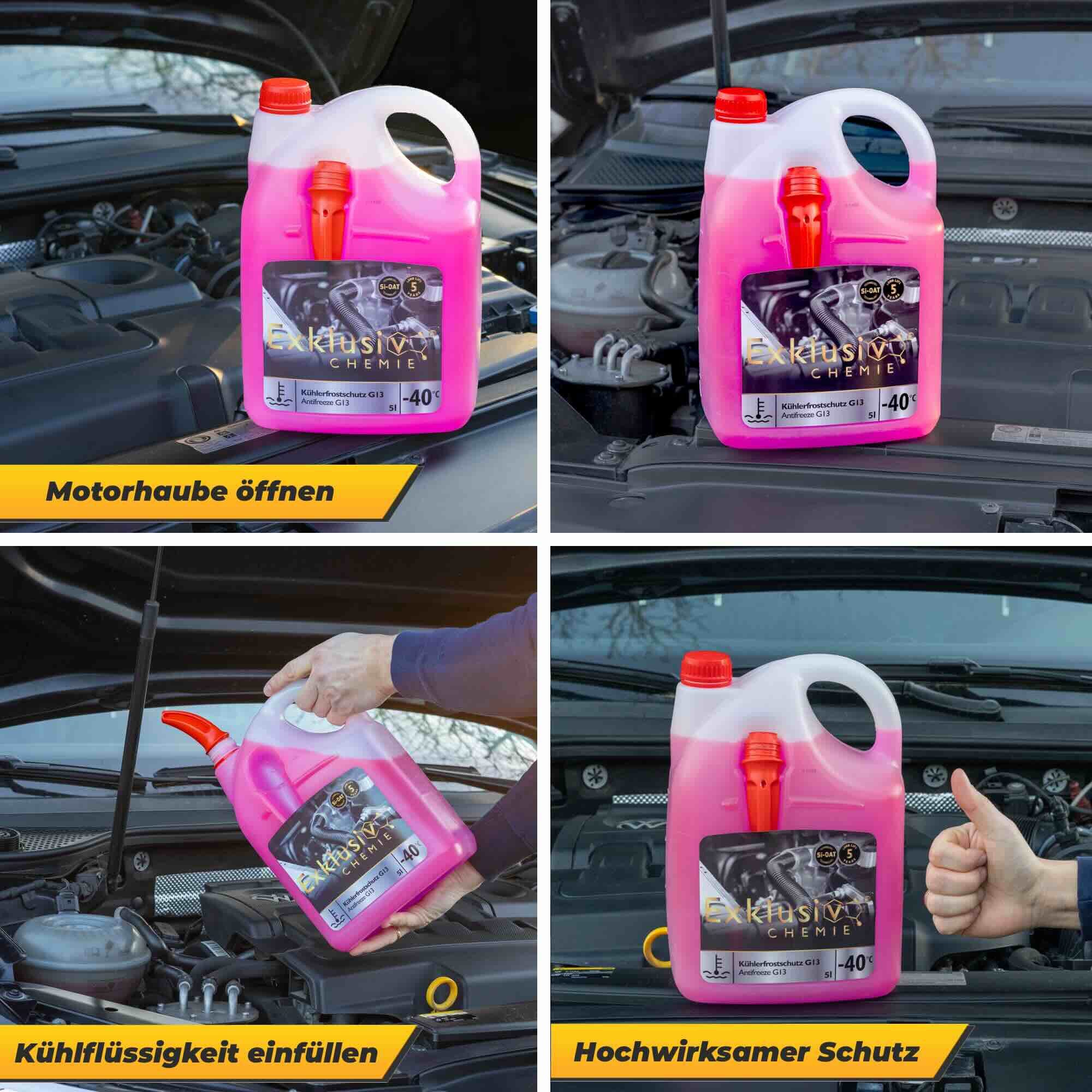 Exklusiv Chemie GmbH Kühlerfrostschutz G13 Kühlerfrostschutz 5 Liter, 5 l, Gebrauchsfertig