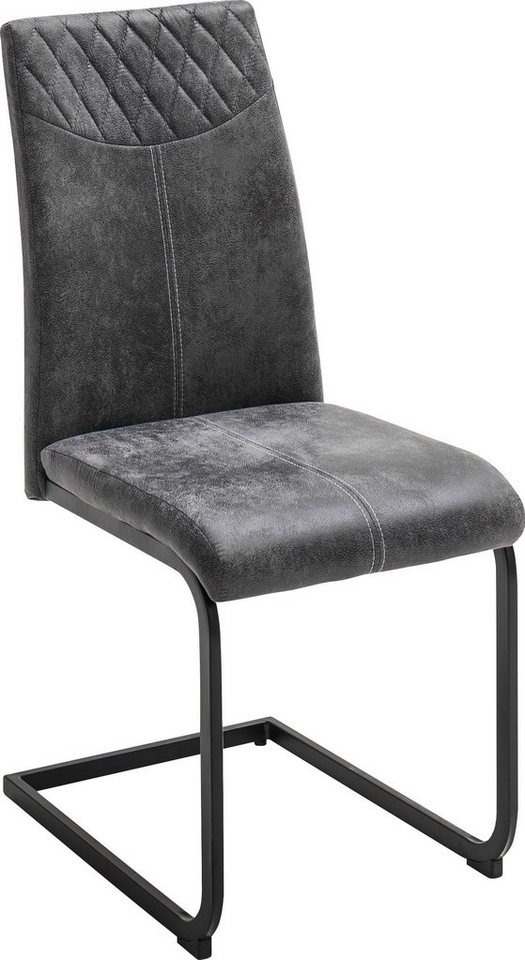 MCA furniture Esszimmerstuhl »Aosta« (Set, 4 Stück), Stoffbezug Vintagelook, Stuhl belastbar bis 120 Kg-kaufen