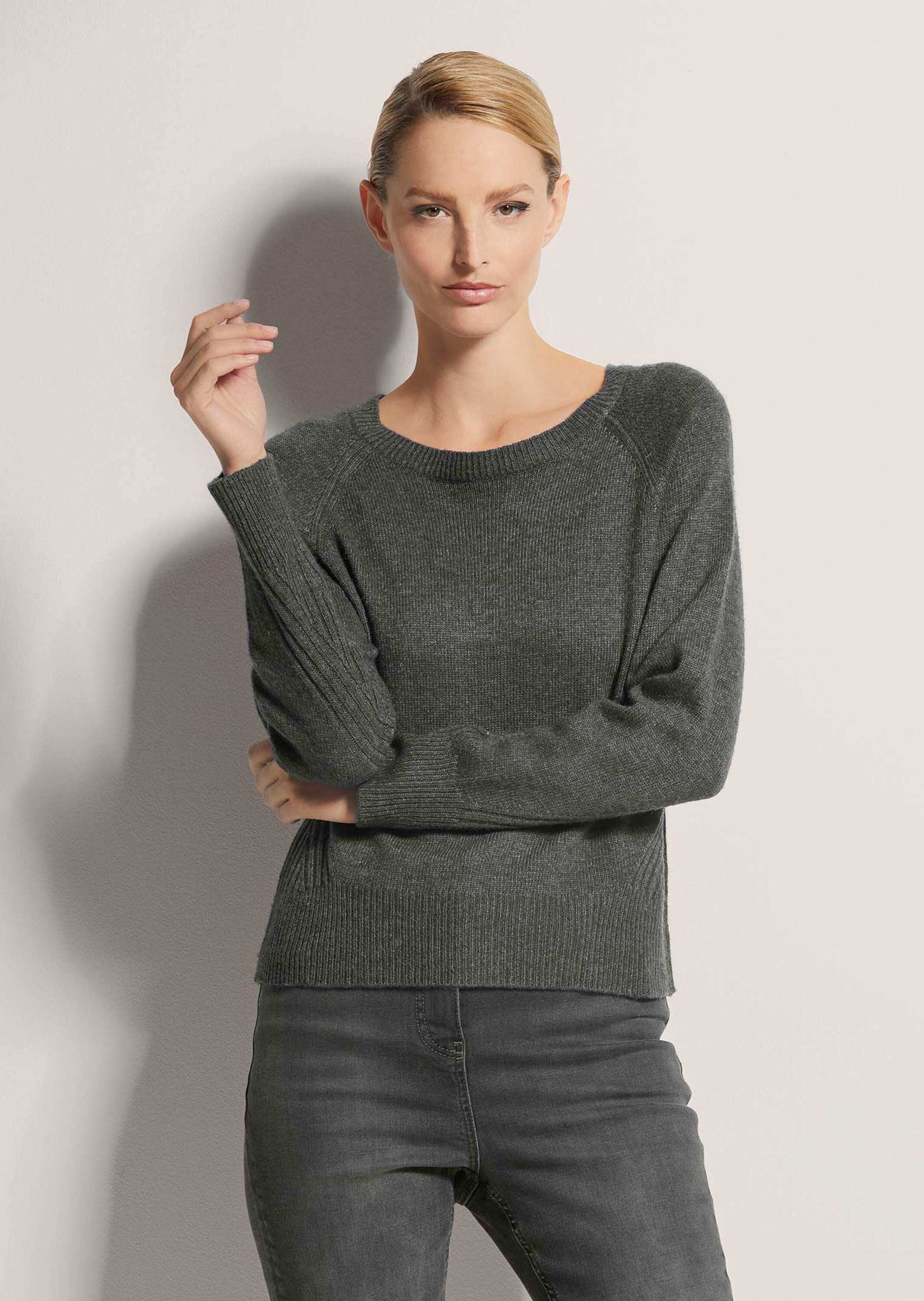 Strickpullover Rundhals-Pullover
