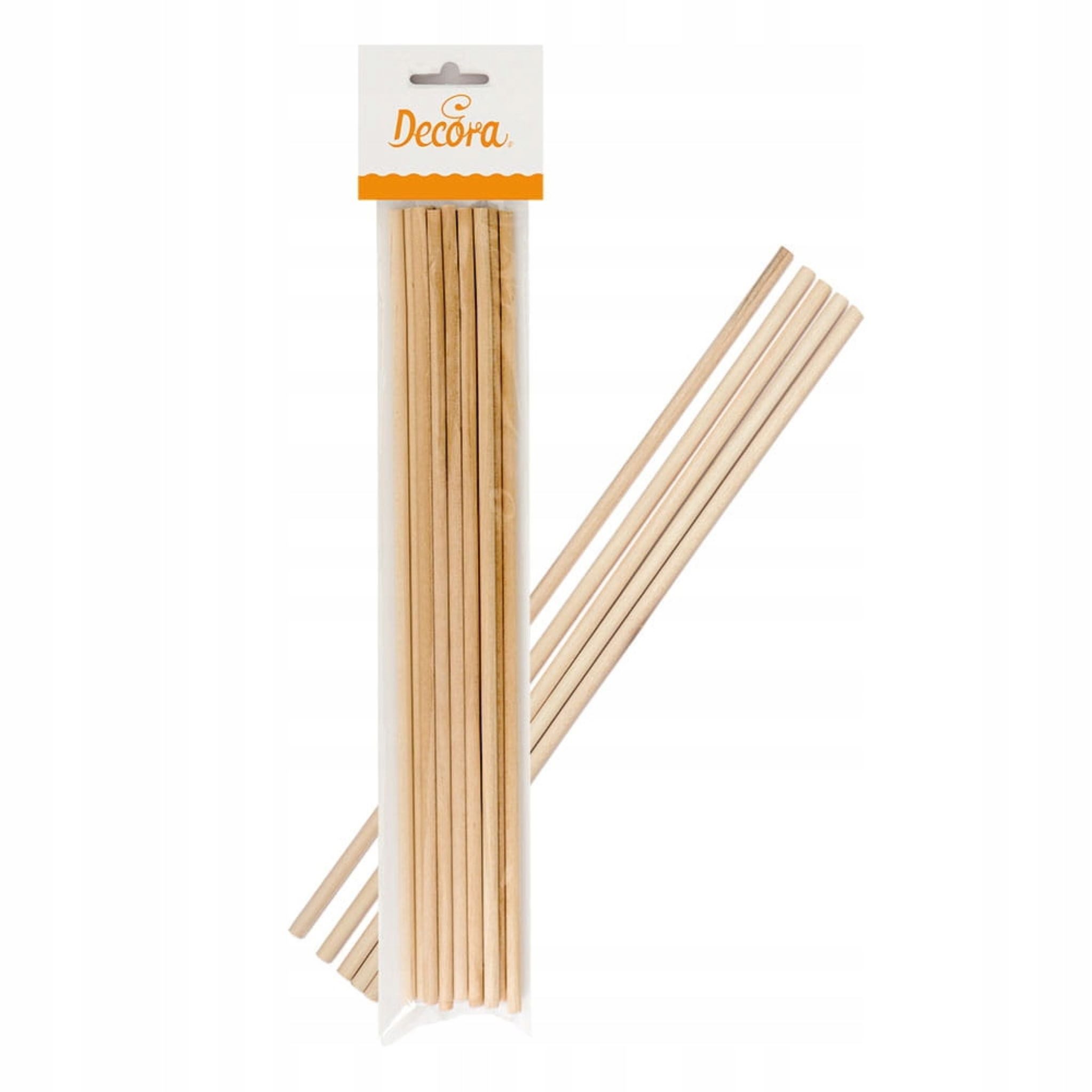 Essstäbchen Hochwertige runde Holzstäbchen für Cake Pops, Lollis, Eis – 30cm
