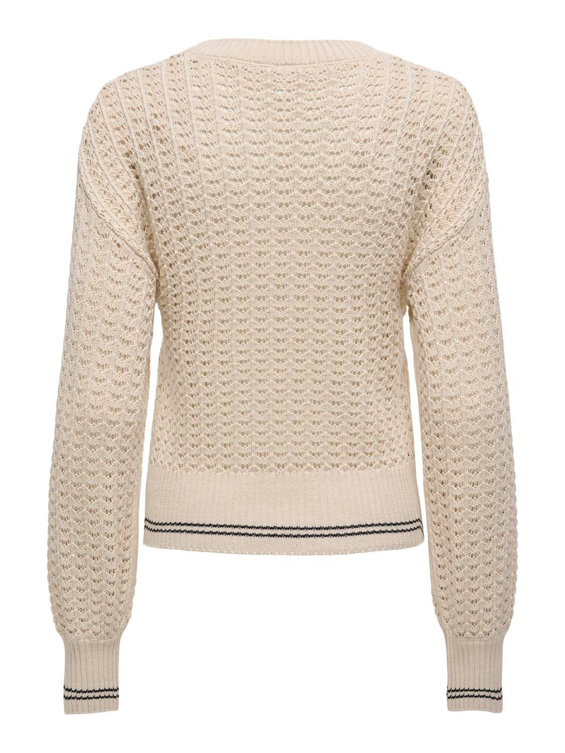 ONLY Strickpullover ONLASA LS DETAIL O-NECK CC KNT günstig online kaufen