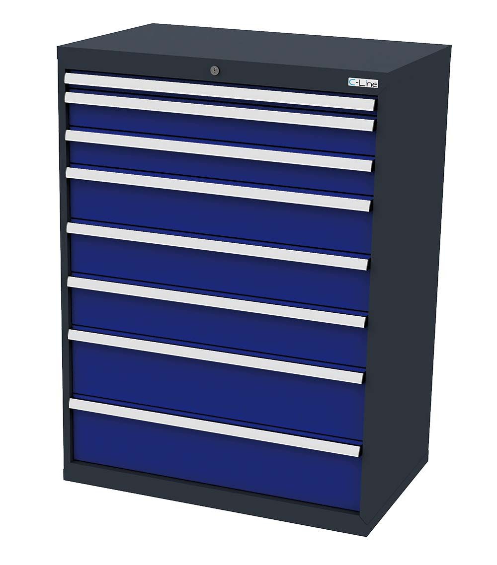 Simplaflex Werkzeugschrank Simplaflex Schubladenschrank, 8 Schubladen, BxTxH 900x575x1220 mm