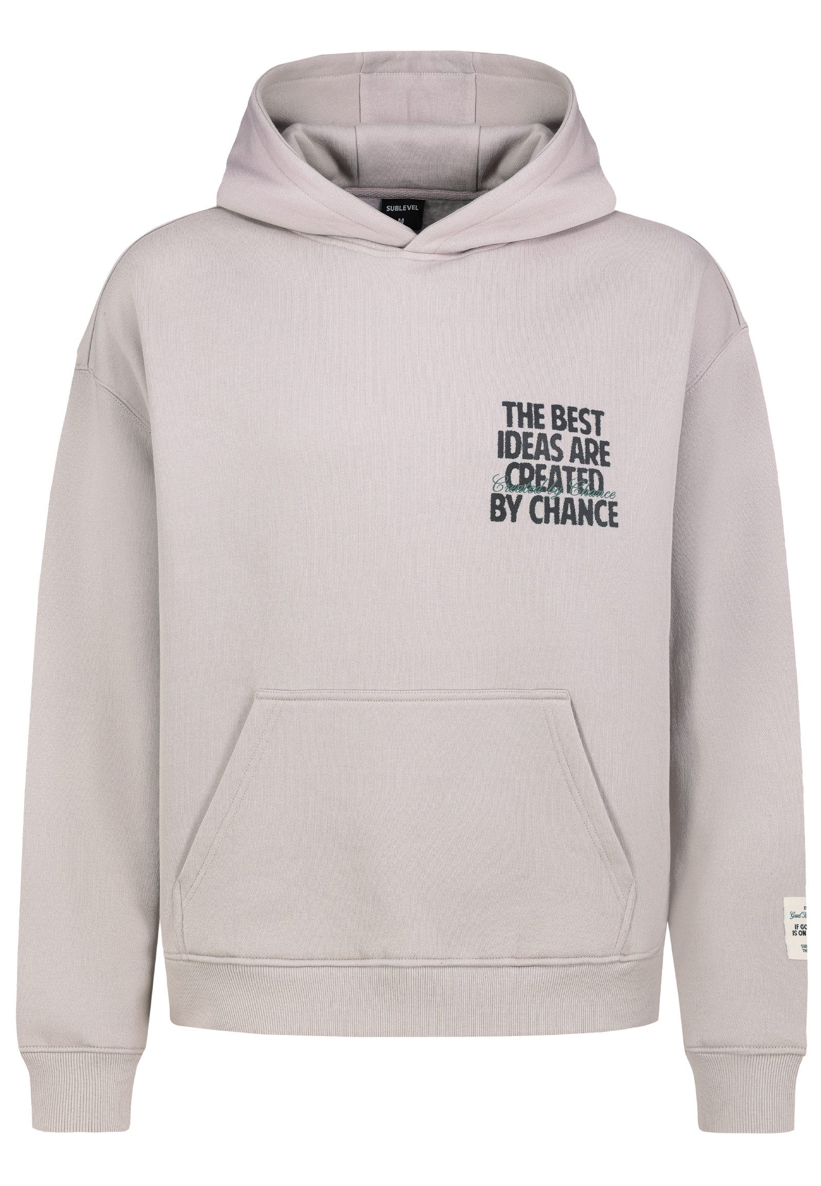 SUBLEVEL Kapuzenpullover Herren Sweathoodie mit Backprint Oversized Fit, unterschiedliche Prints