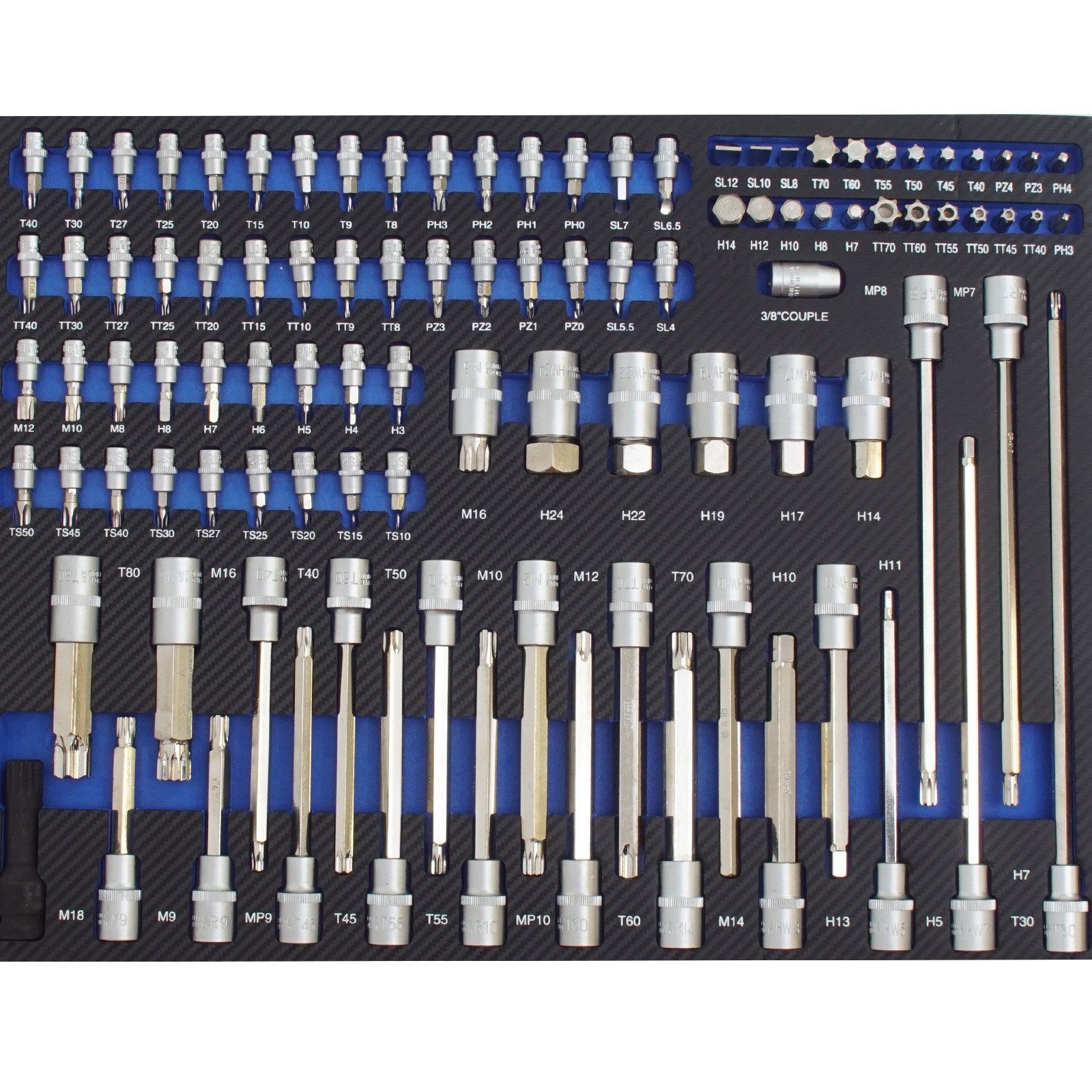 TRUTZHOLM Werkzeugset 6 xWerkstattwageneinlagen 520x400 mm bestückt mit 254 günstig online kaufen