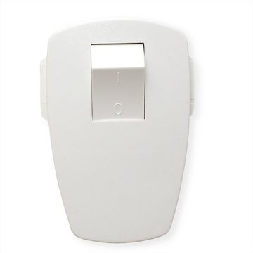 Bachmann Schutzkontaktstecker Stromadapter, 0 cm, weiß, abschaltbar Wippschalter 2-p
